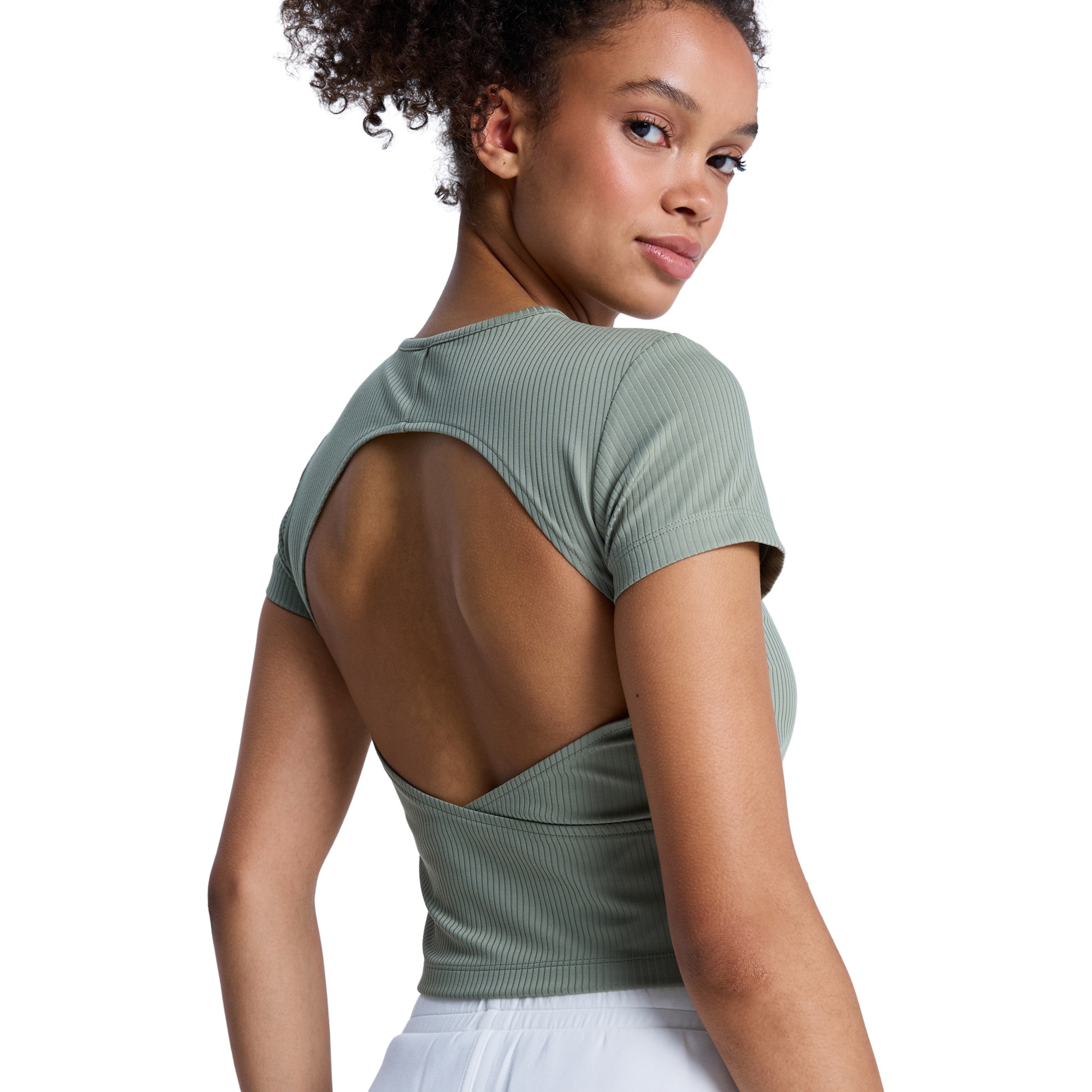 Imagen 6 de Camiseta de mujer Rise & Vibe Roxy - Verde Oliva Verde Oliva
