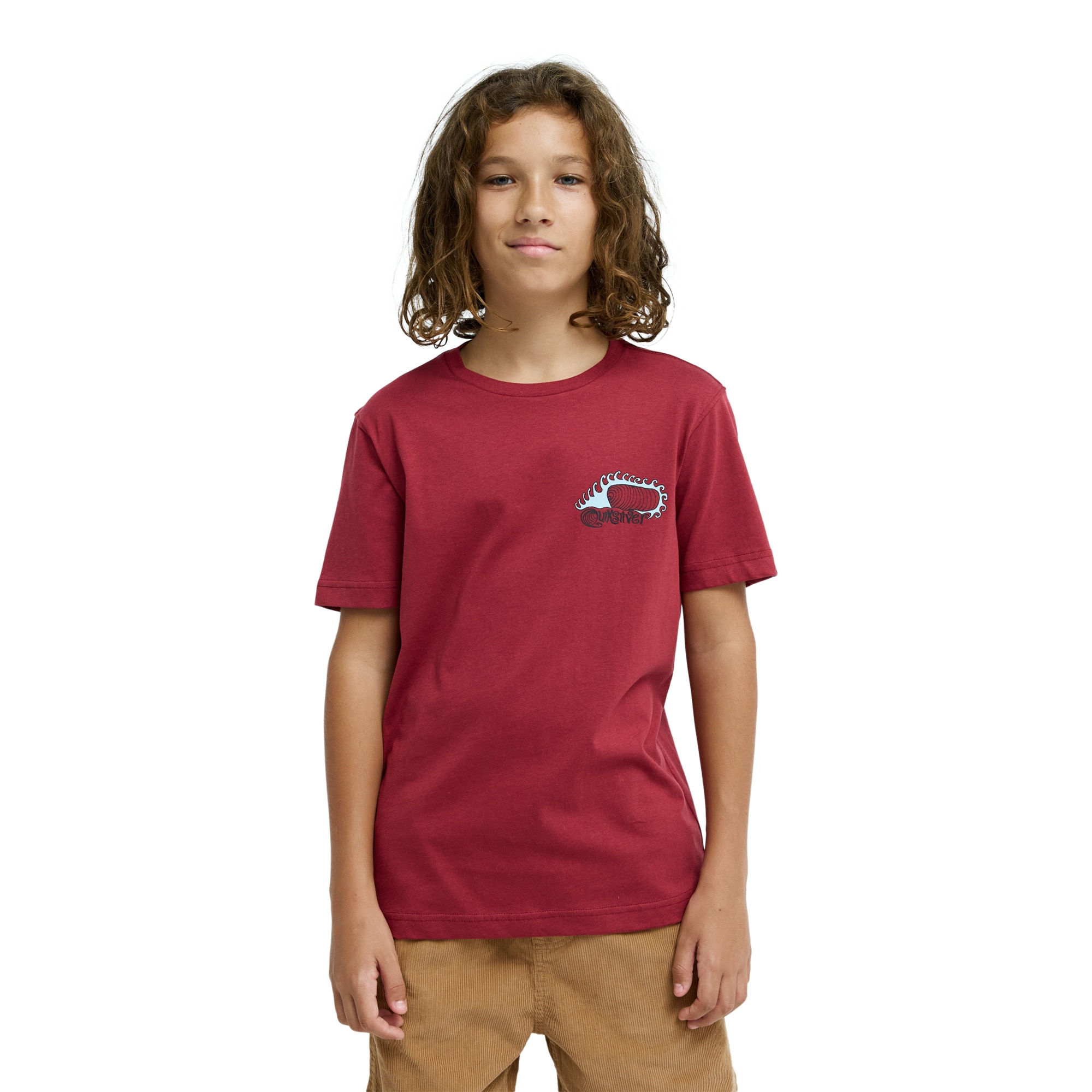 Camiseta de niños Skeleton Ride Quiksilver - Rojo Rojo-1