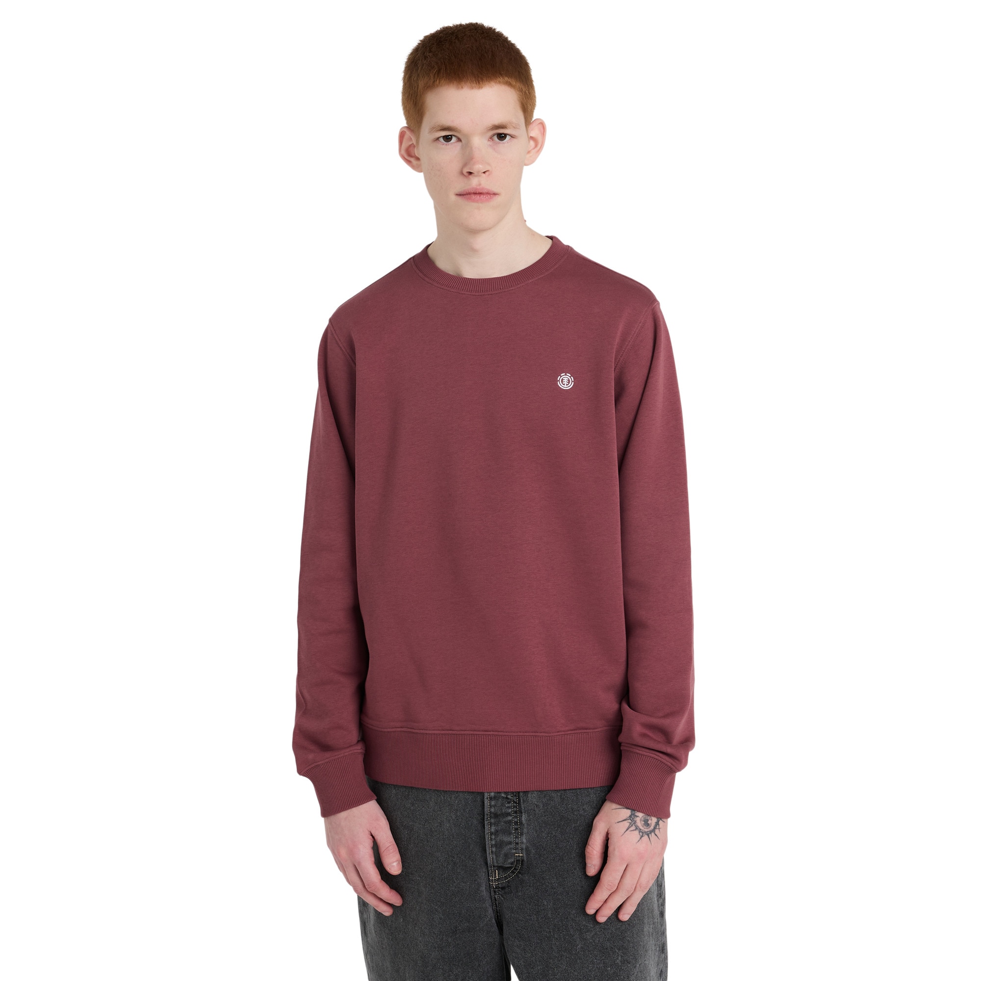 Imagen 0 de Sudadera de hombre Icon Embroidery Cr Element Rojo Teja