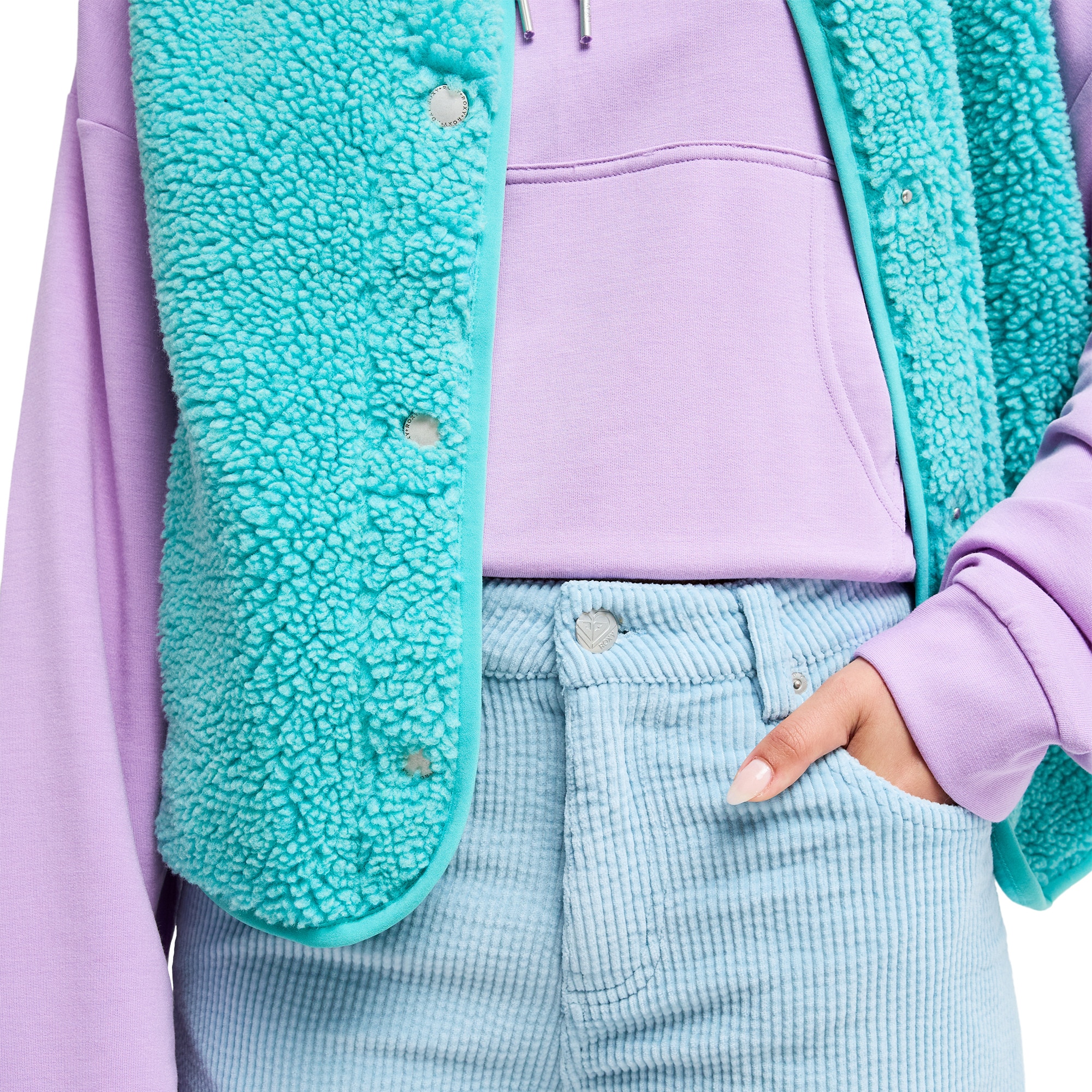 Pantalón de mujer Dawn Patrol Corduroy Roxy - Azul Azul-4