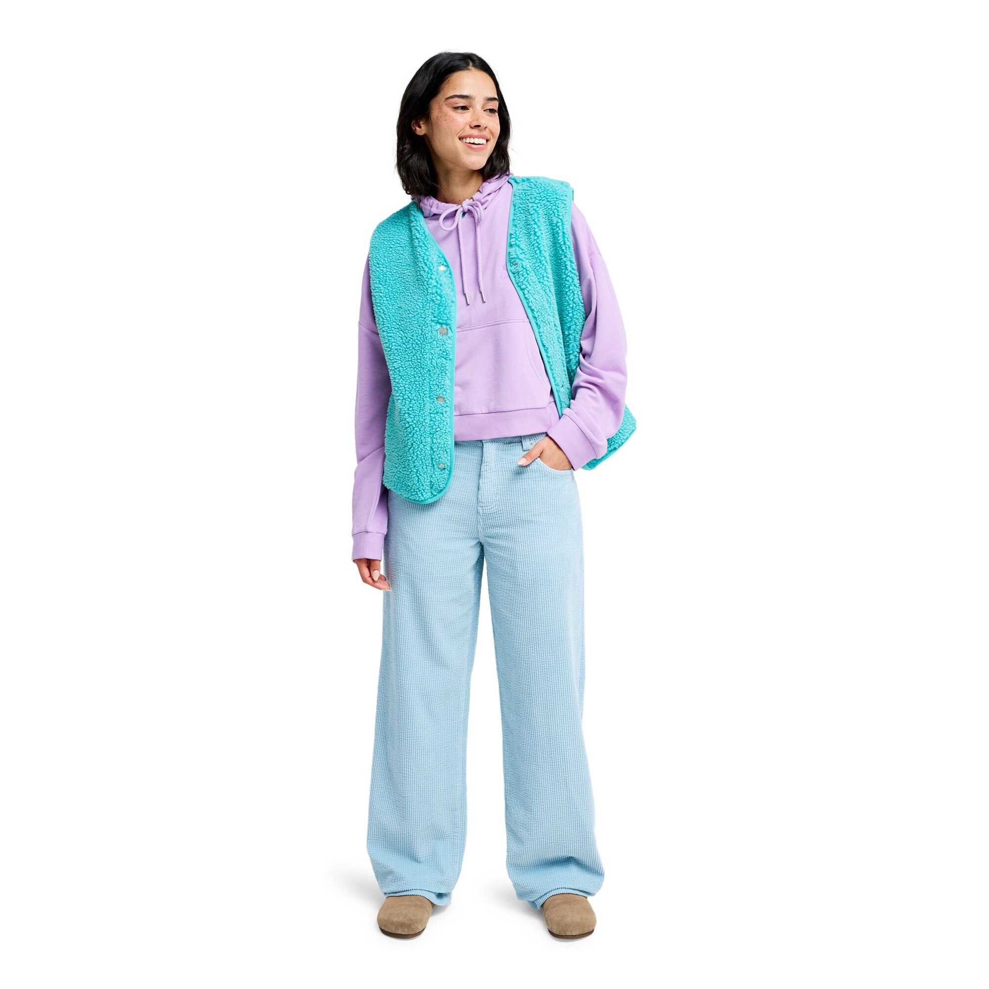 Pantalón de mujer Dawn Patrol Corduroy Roxy - Azul Azul-5