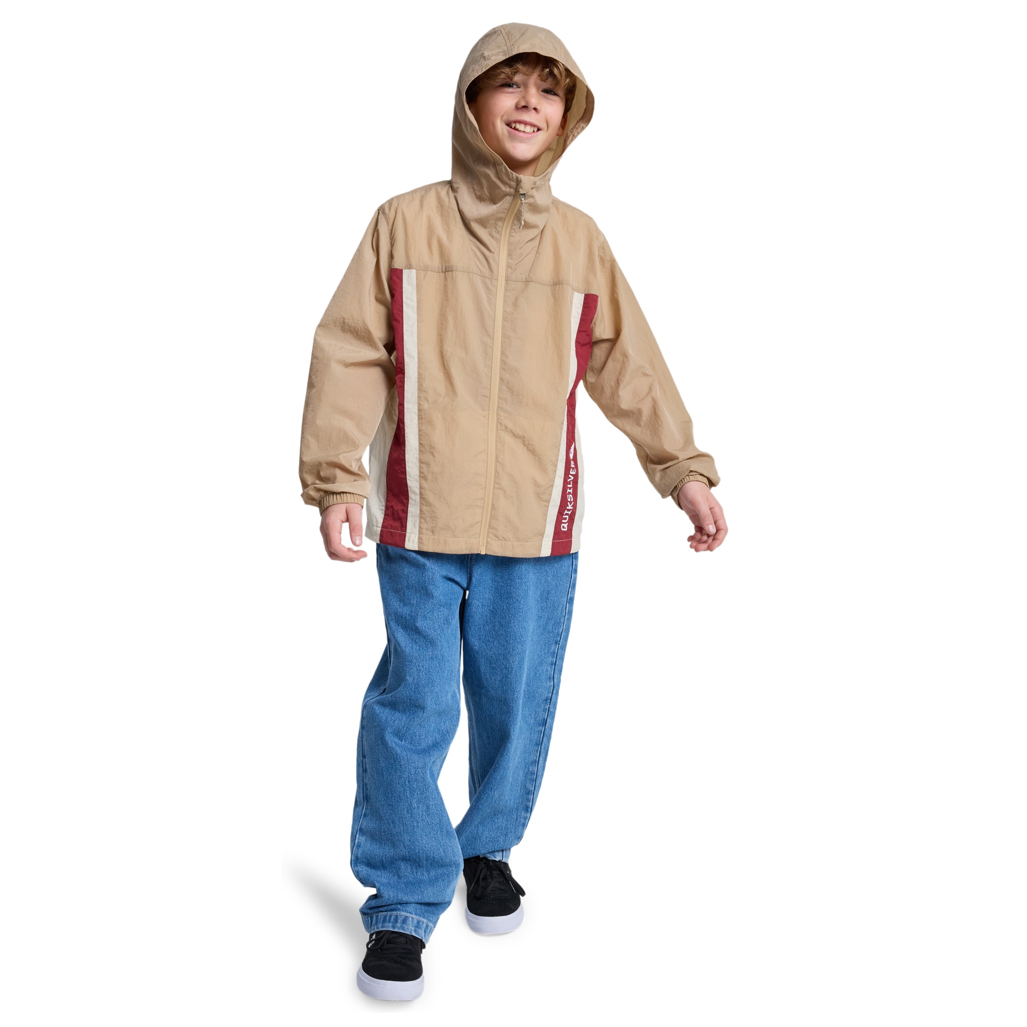 Chaqueta de niños Clicker Quiksilver - Marrón Marrón-5