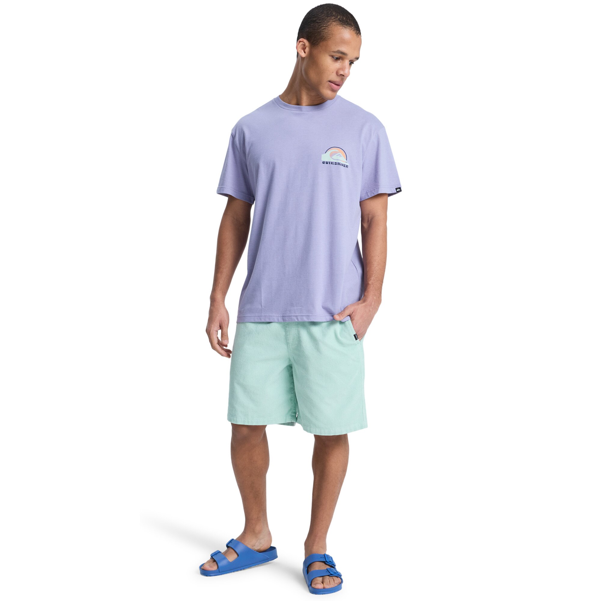 Camiseta de hombre Hellbender Quiksilver - Morado Morado-5