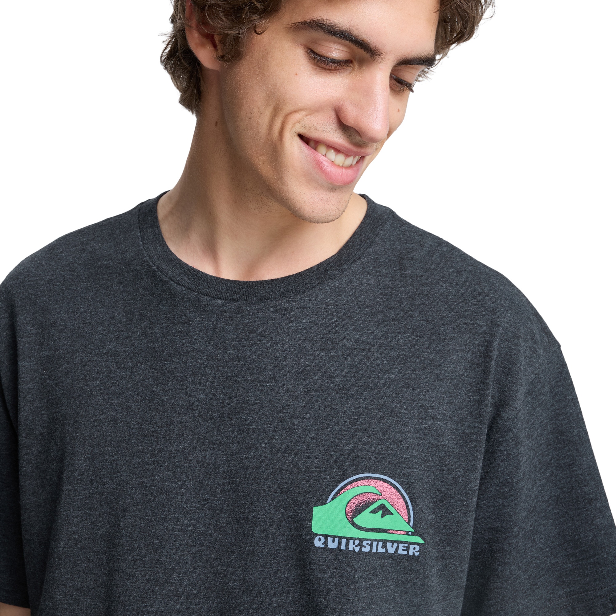 Camiseta de hombre Hellbender Quiksilver - Negro Negro-4