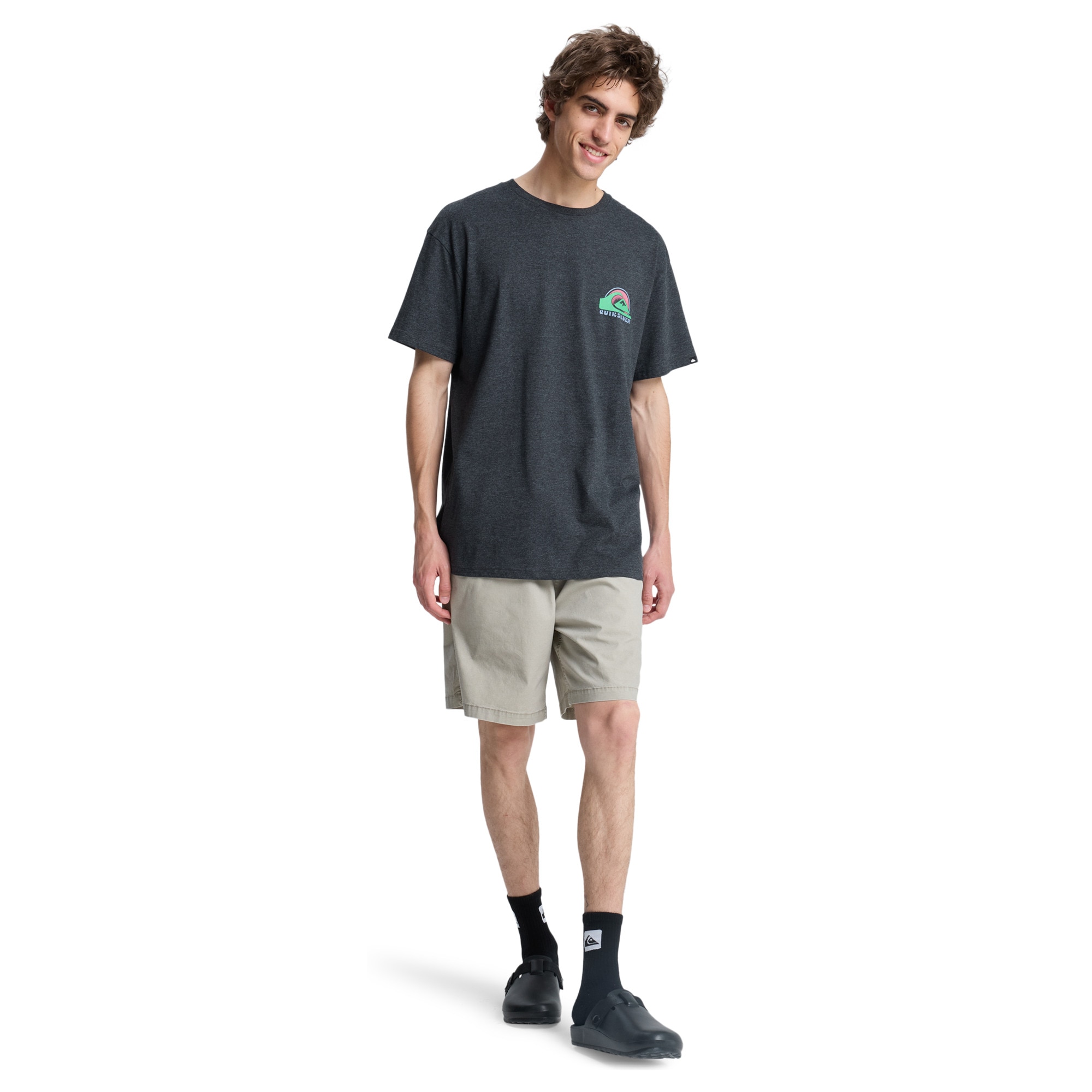 Camiseta de hombre Hellbender Quiksilver - Negro Negro-5