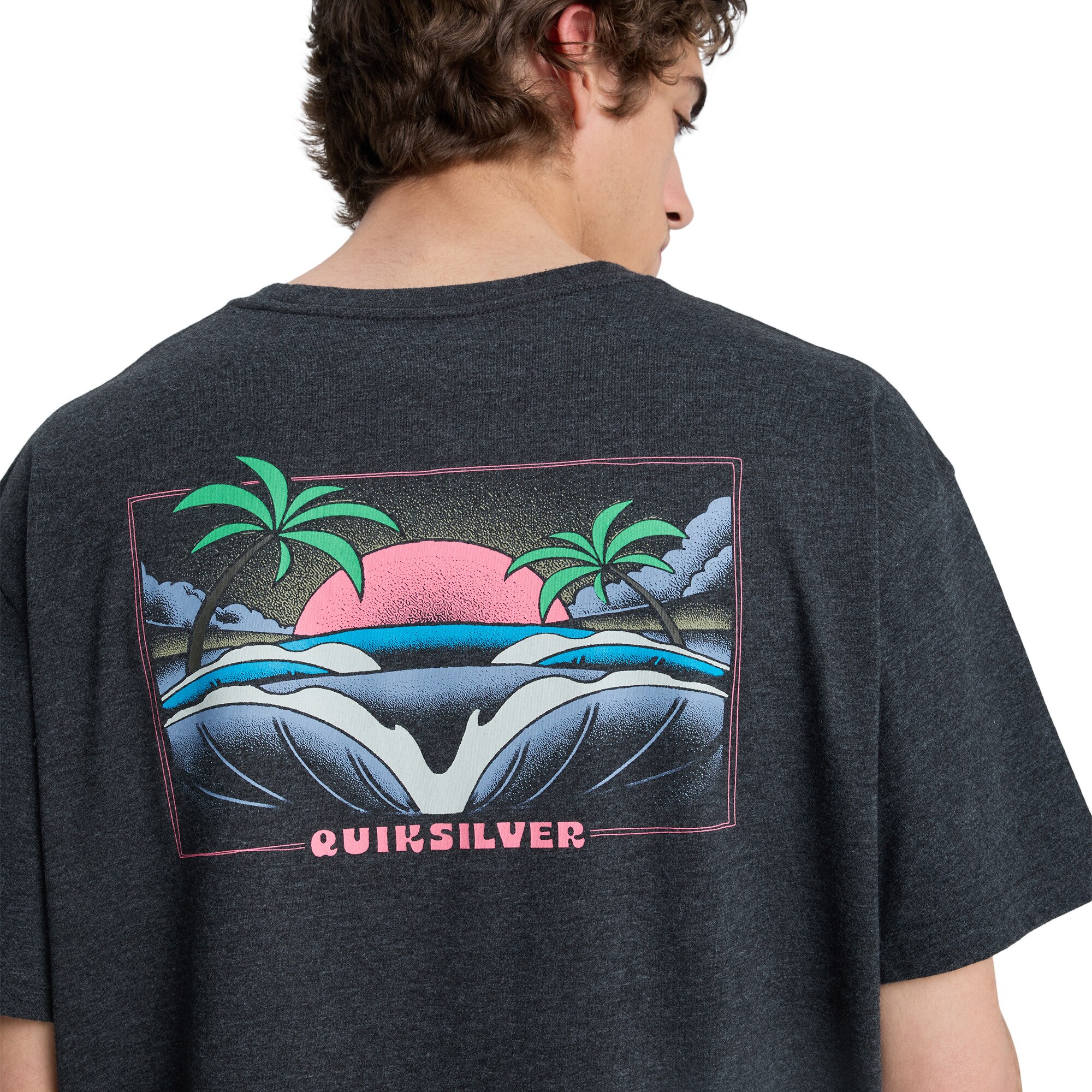 Camiseta de hombre Hellbender Quiksilver - Negro Negro-6
