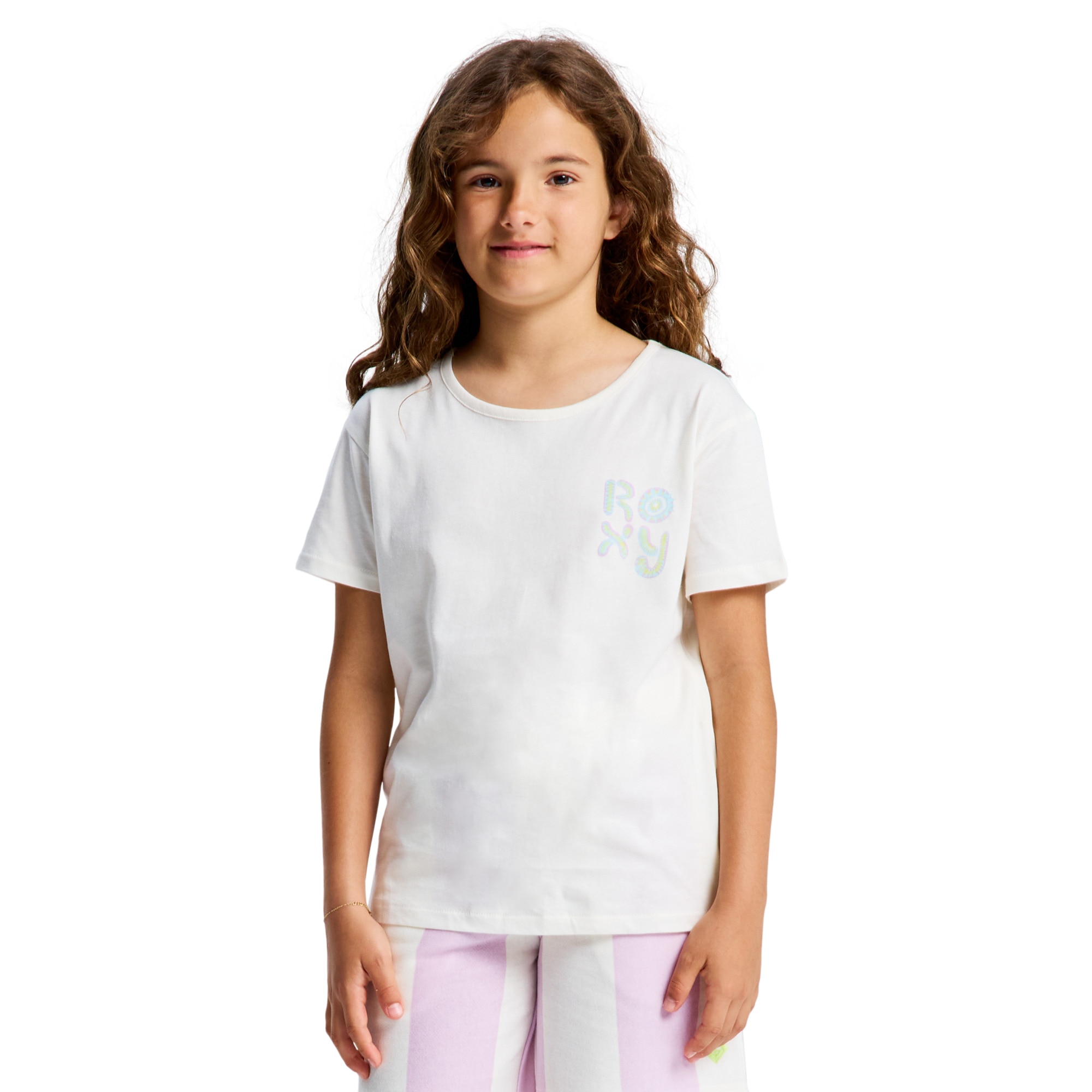 Camiseta de niños Lilyregular Night Vintage Roxy - Blanco Blanco-1
