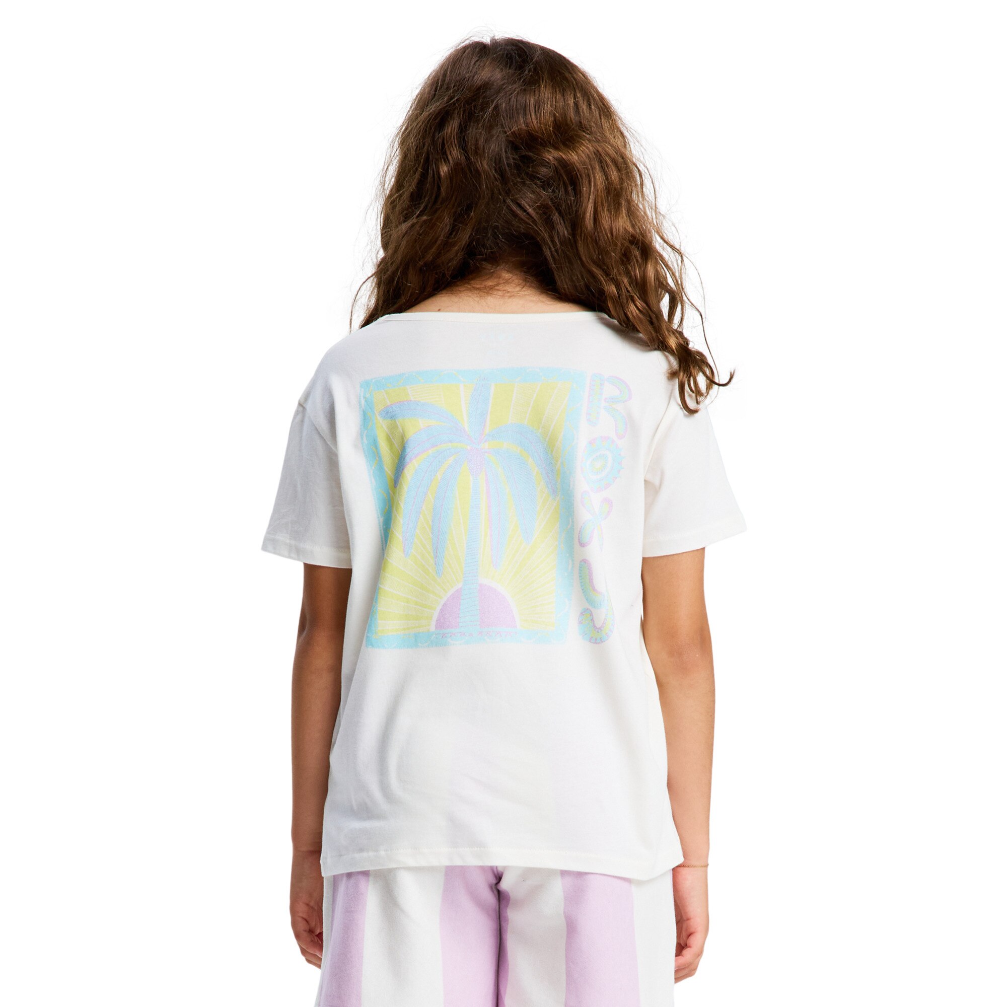 Camiseta de niños Lilyregular Night Vintage Roxy - Blanco Blanco-2