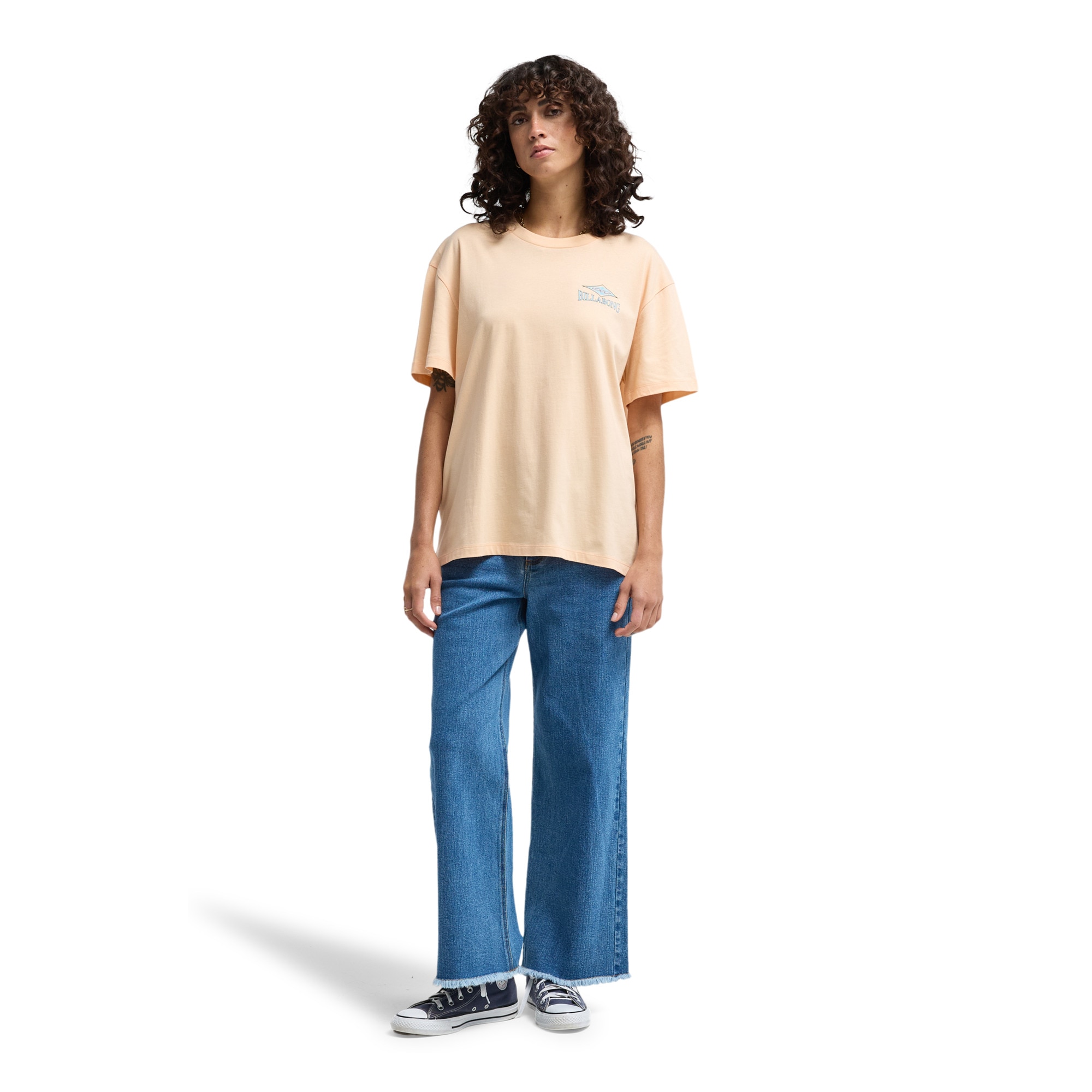 Camiseta de mujer Heritage Baker Billabong - Rosa Rosa-3