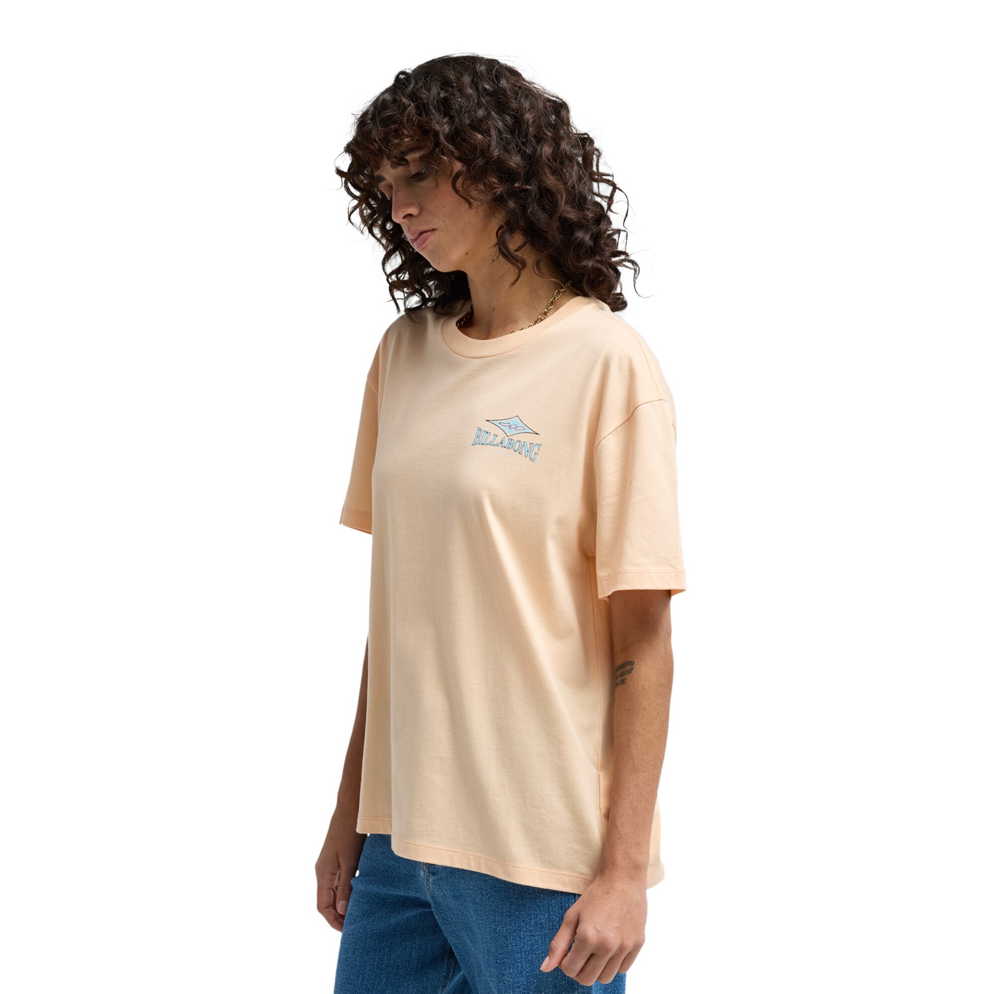 Camiseta de mujer Heritage Baker Billabong - Rosa Rosa-4