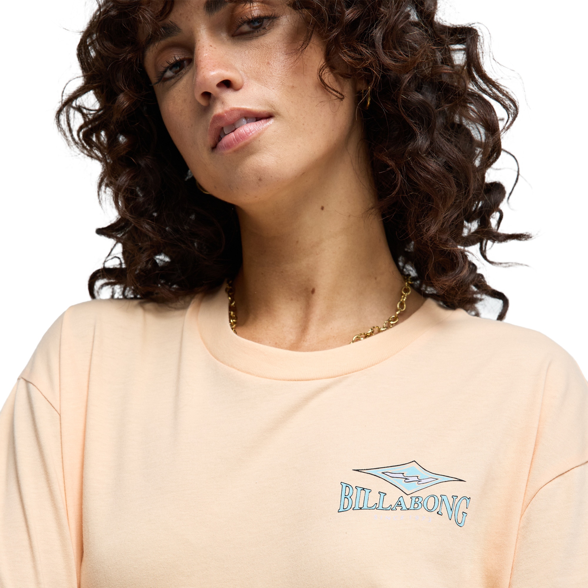 Camiseta de mujer Heritage Baker Billabong - Rosa Rosa-5