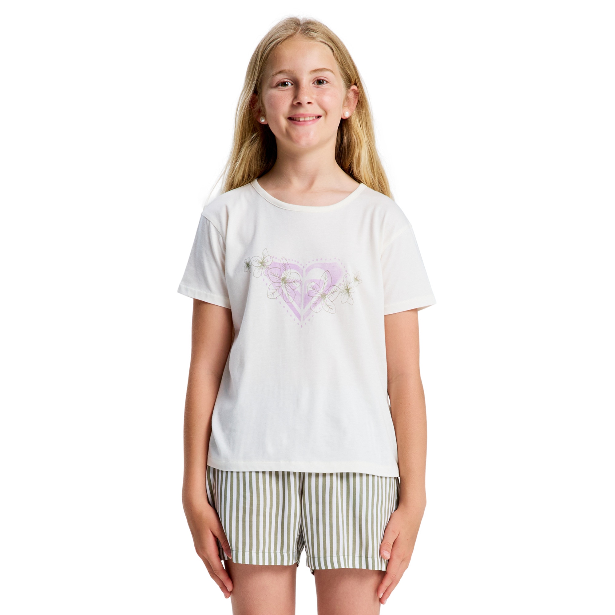 Camiseta de niños Lilyregular Night Roxy - Blanco Blanco-1