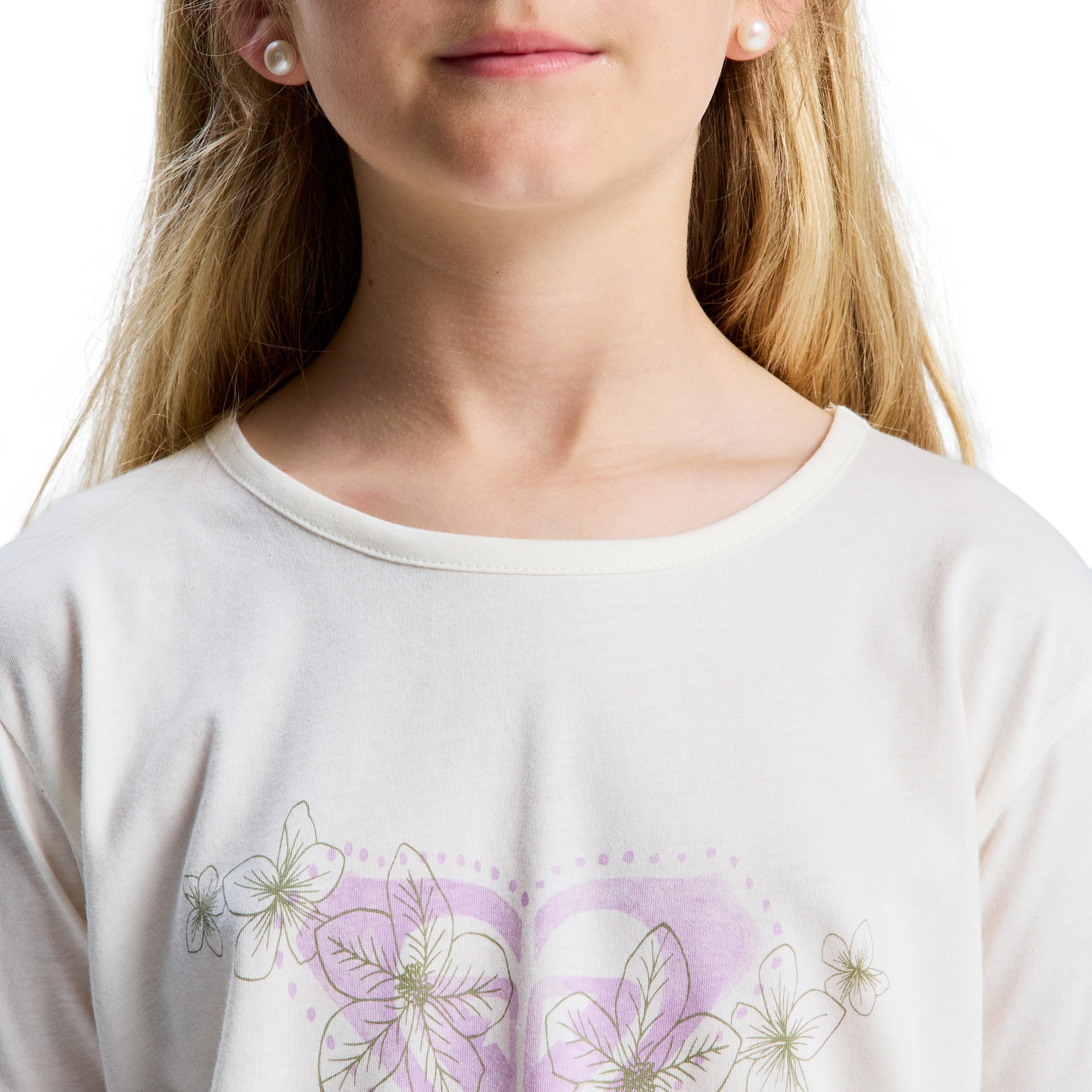 Camiseta de niños Lilyregular Night Roxy - Blanco Blanco-5