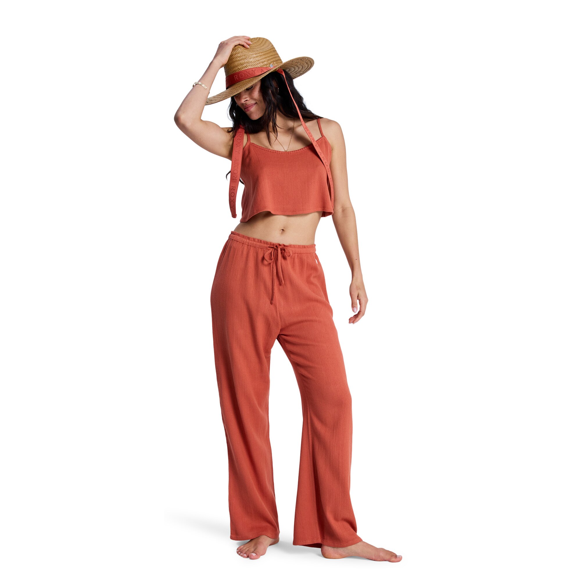 Pantalón de mujer Nazare Surf Spot Roxy - Naranja Naranja-1