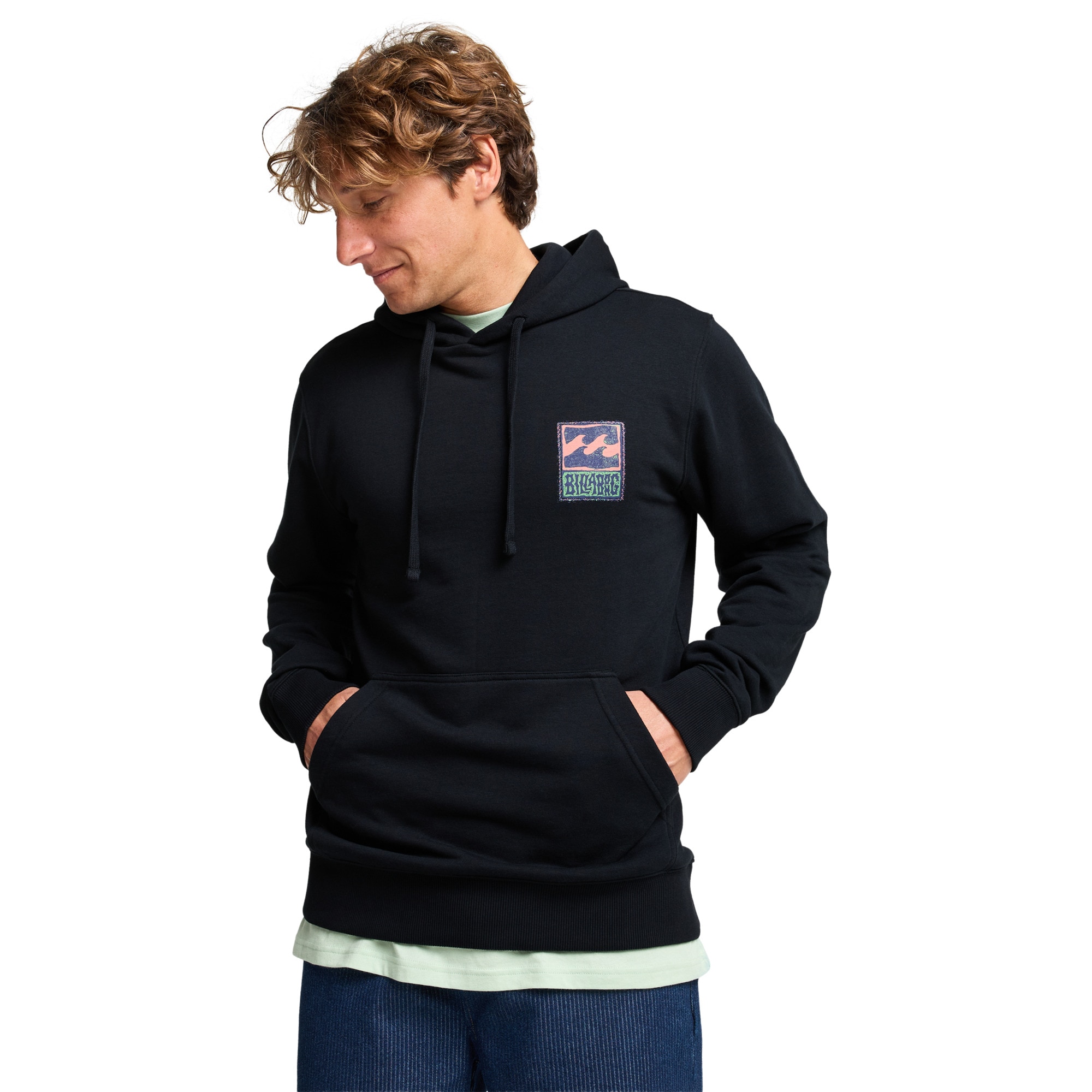 Billabong Sudadera de hombre Stamp Verde