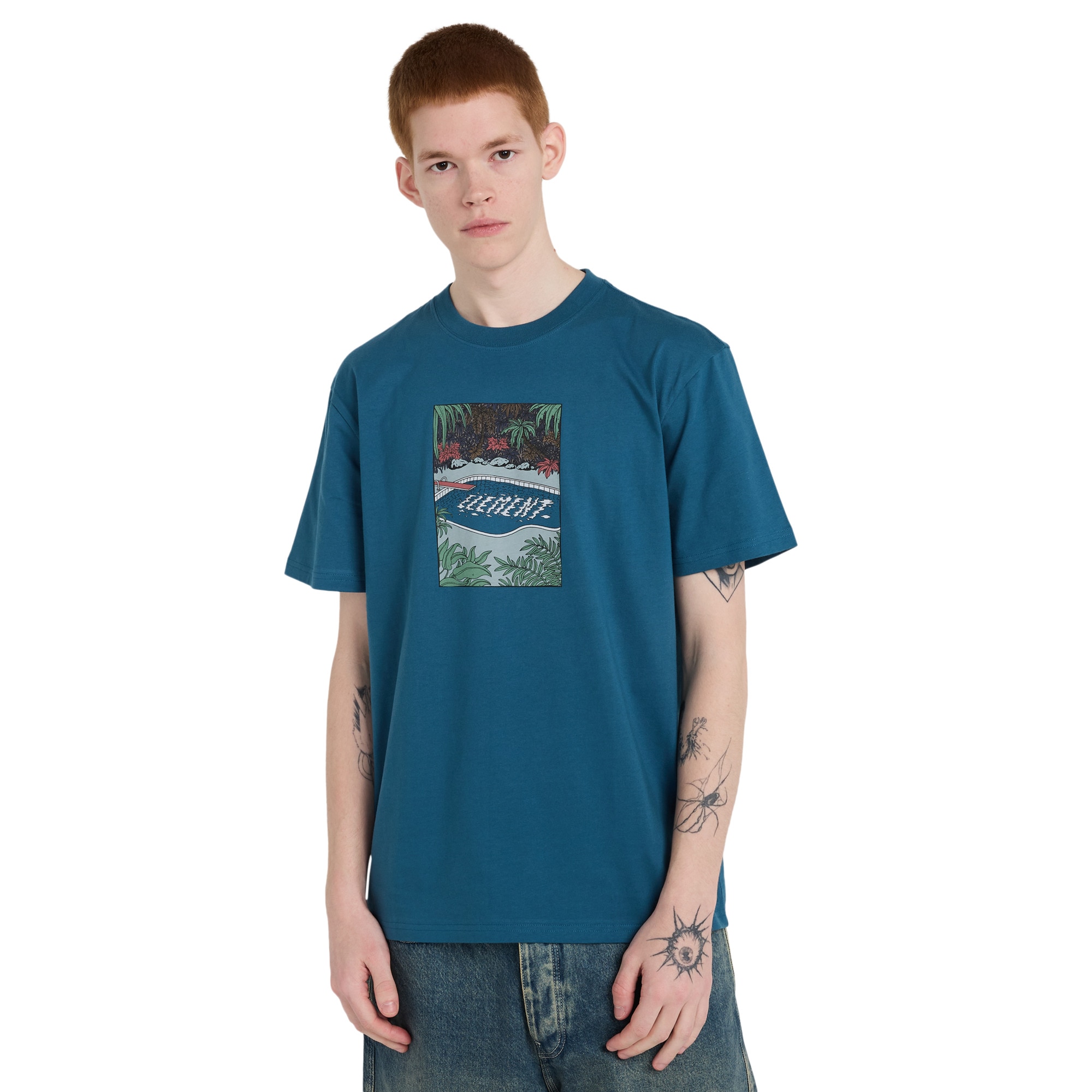 Camiseta de hombre Poolside Element - Azul Azul-1