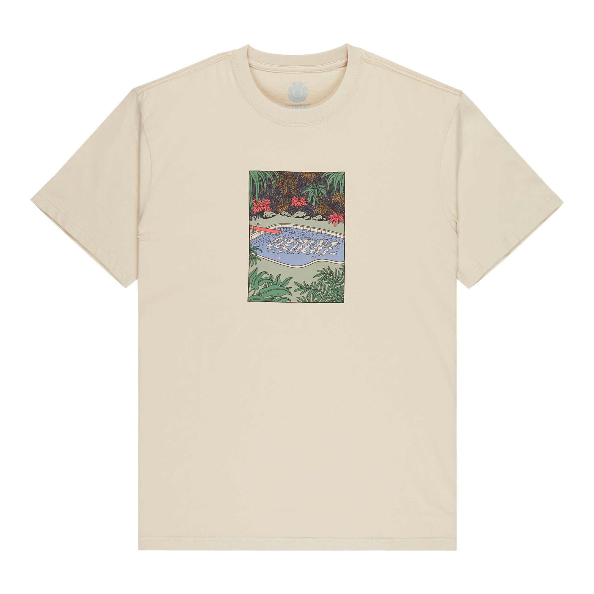 Camiseta de hombre Poolside Element - Beige Beige-6