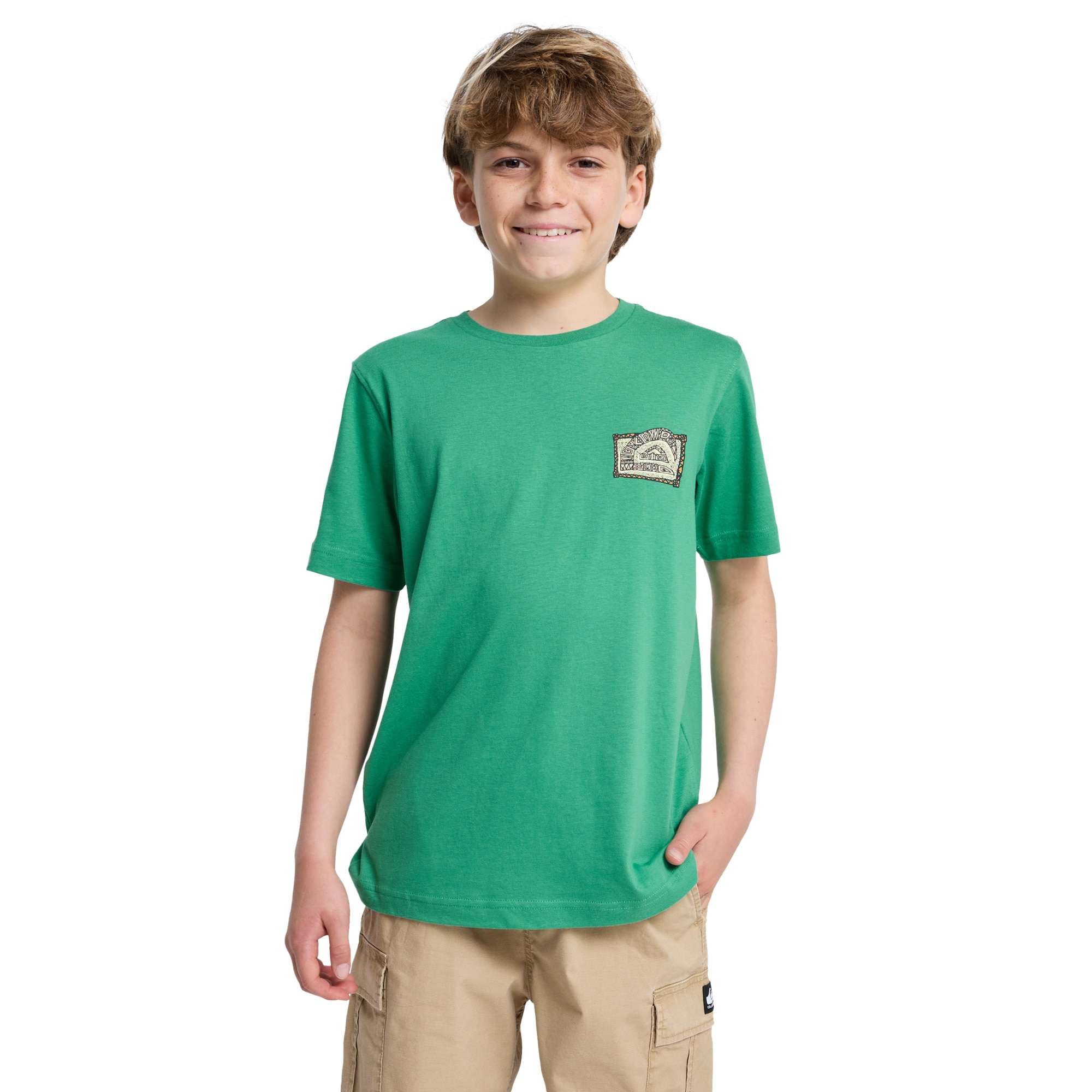 Camiseta de niños Heritage Quiksilver - Verde Verde-1