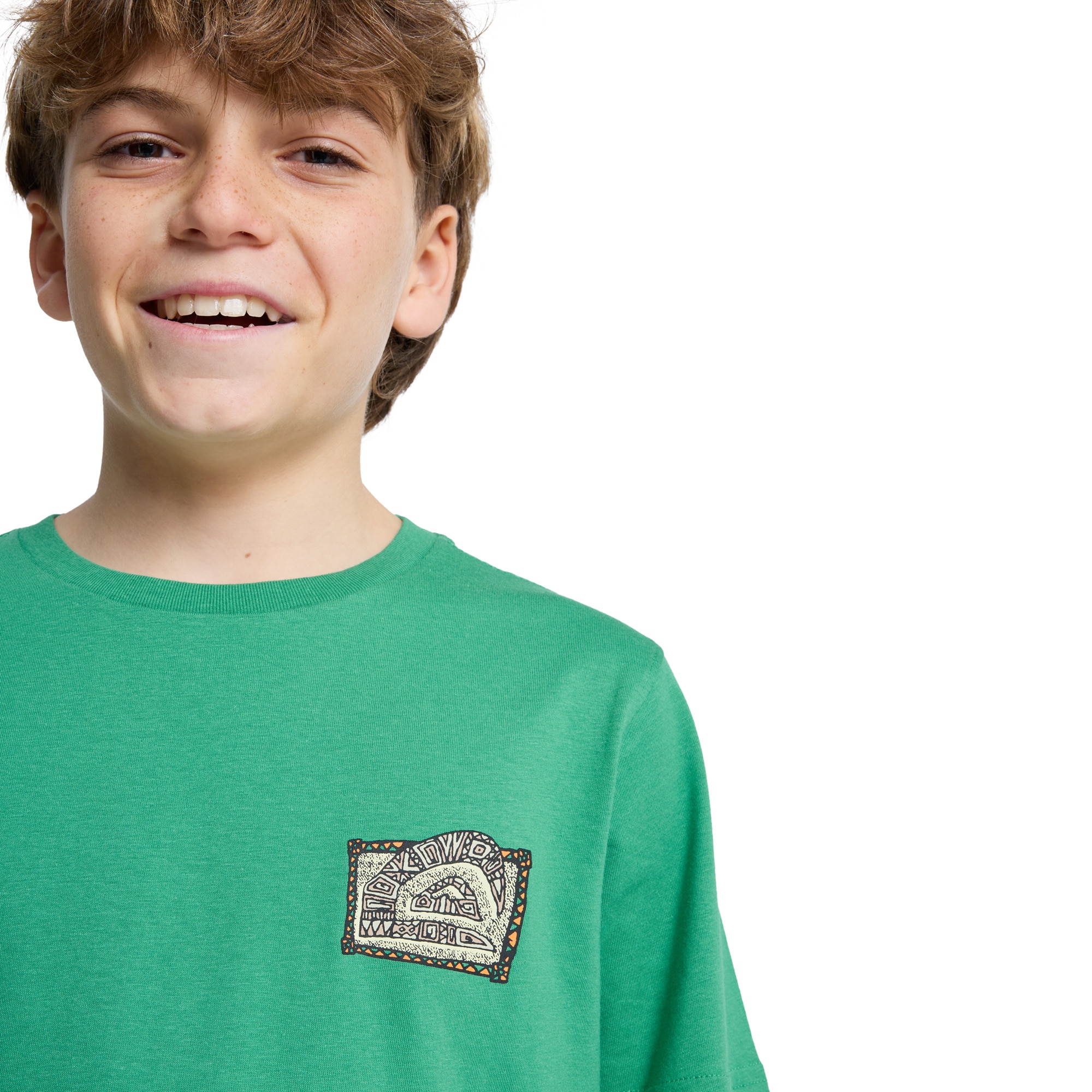 Camiseta de niños Heritage Quiksilver - Verde Verde-4