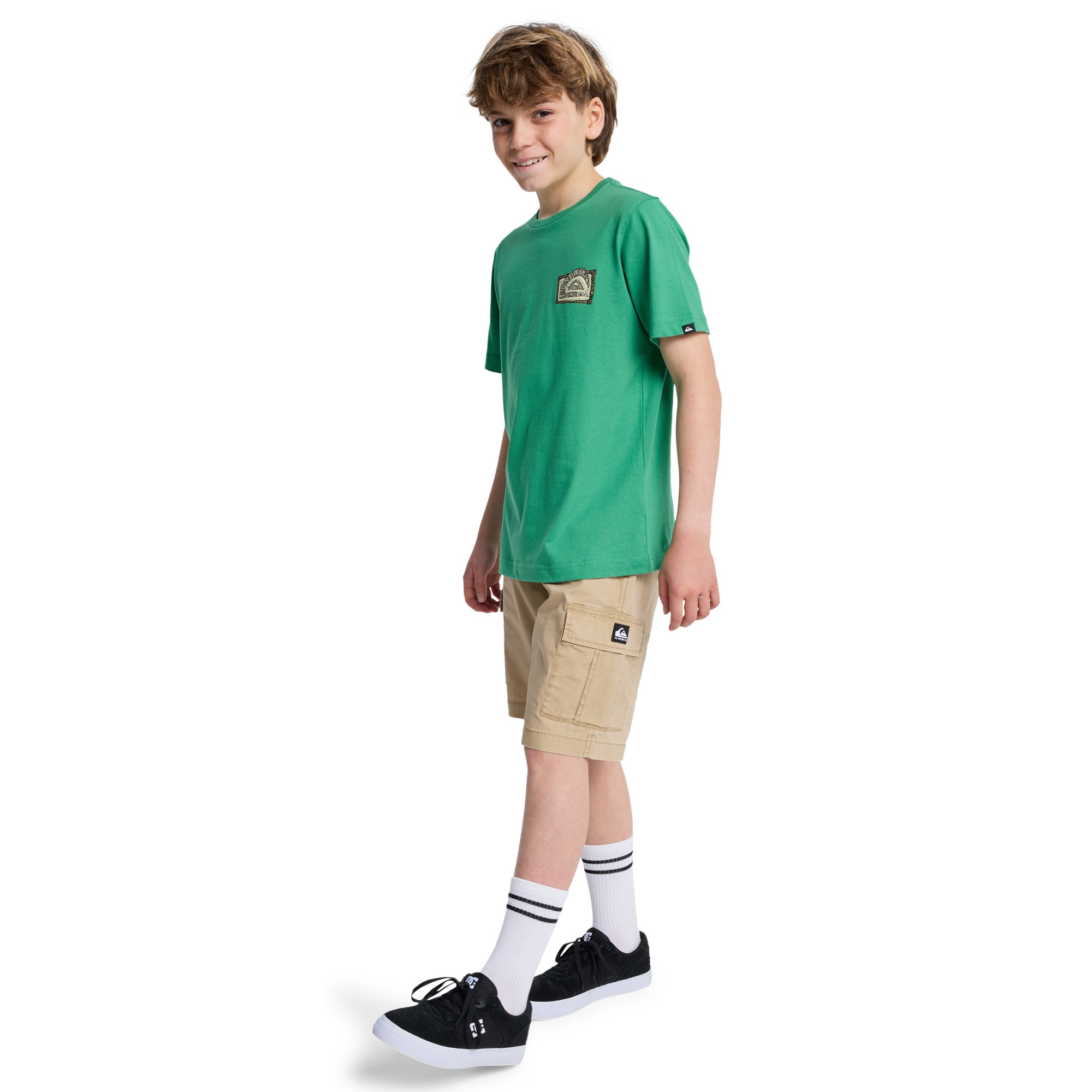 Camiseta de niños Heritage Quiksilver - Verde Verde-5