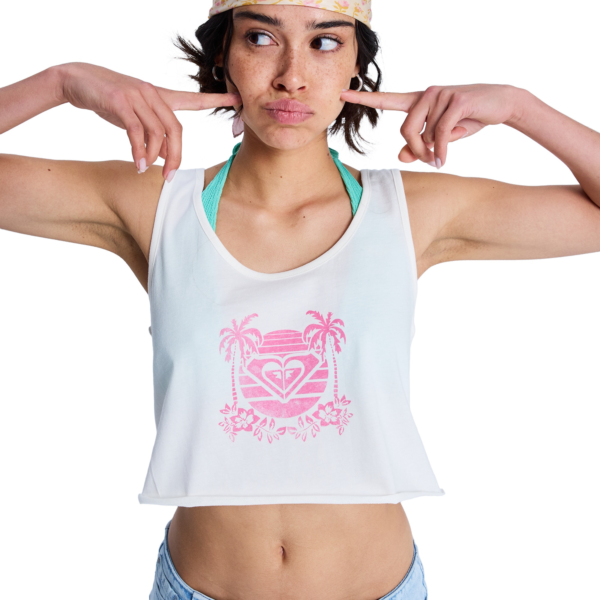 Imagen 1 de Top de mujer Magic Sunset Crop Roxy - Blanco Blanco