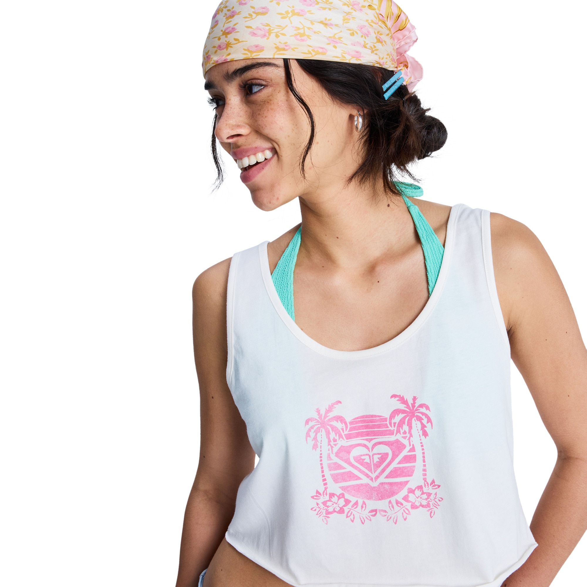 Imagen 4 de Top de mujer Magic Sunset Crop Roxy - Blanco Blanco