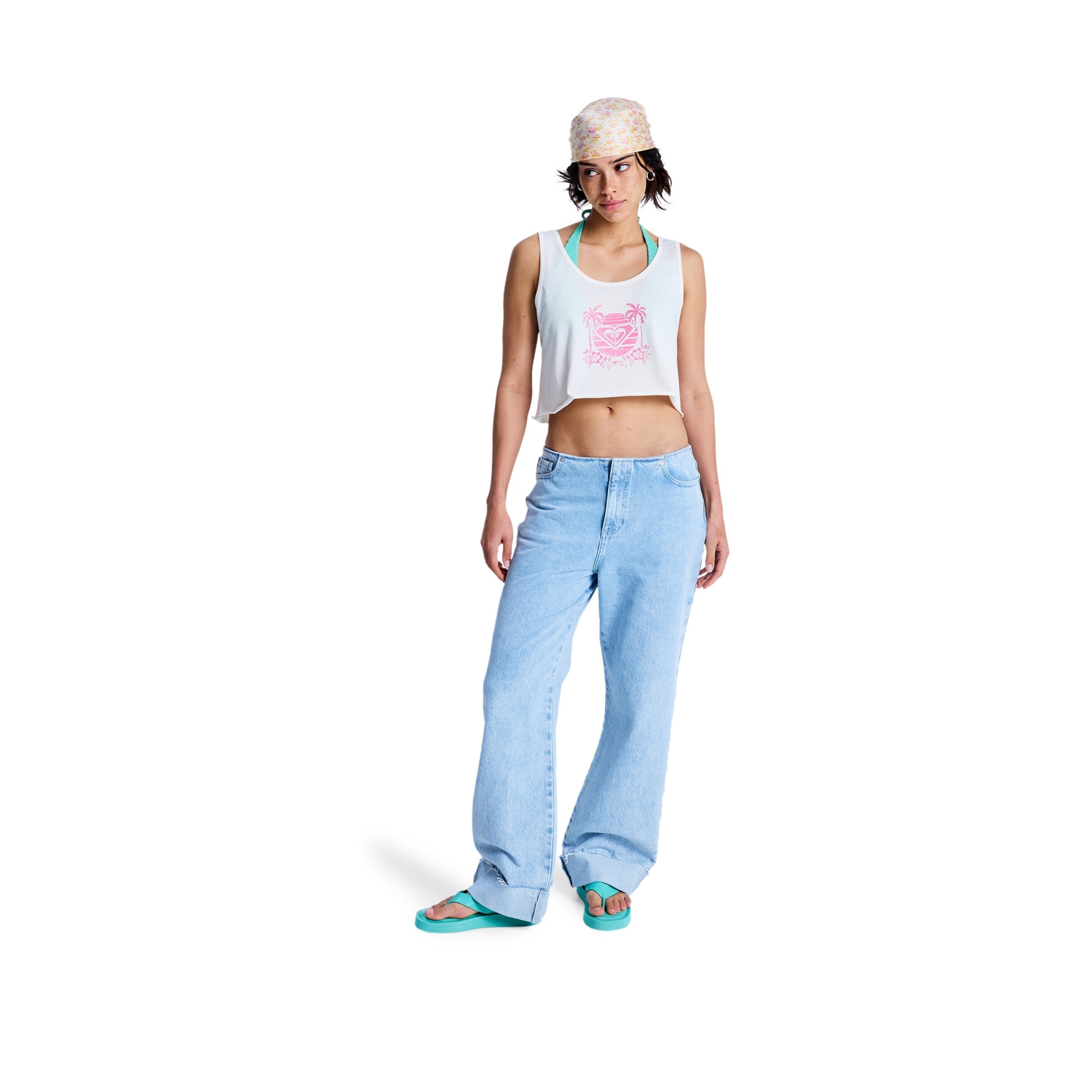 Imagen 5 de Top de mujer Magic Sunset Crop Roxy - Blanco Blanco