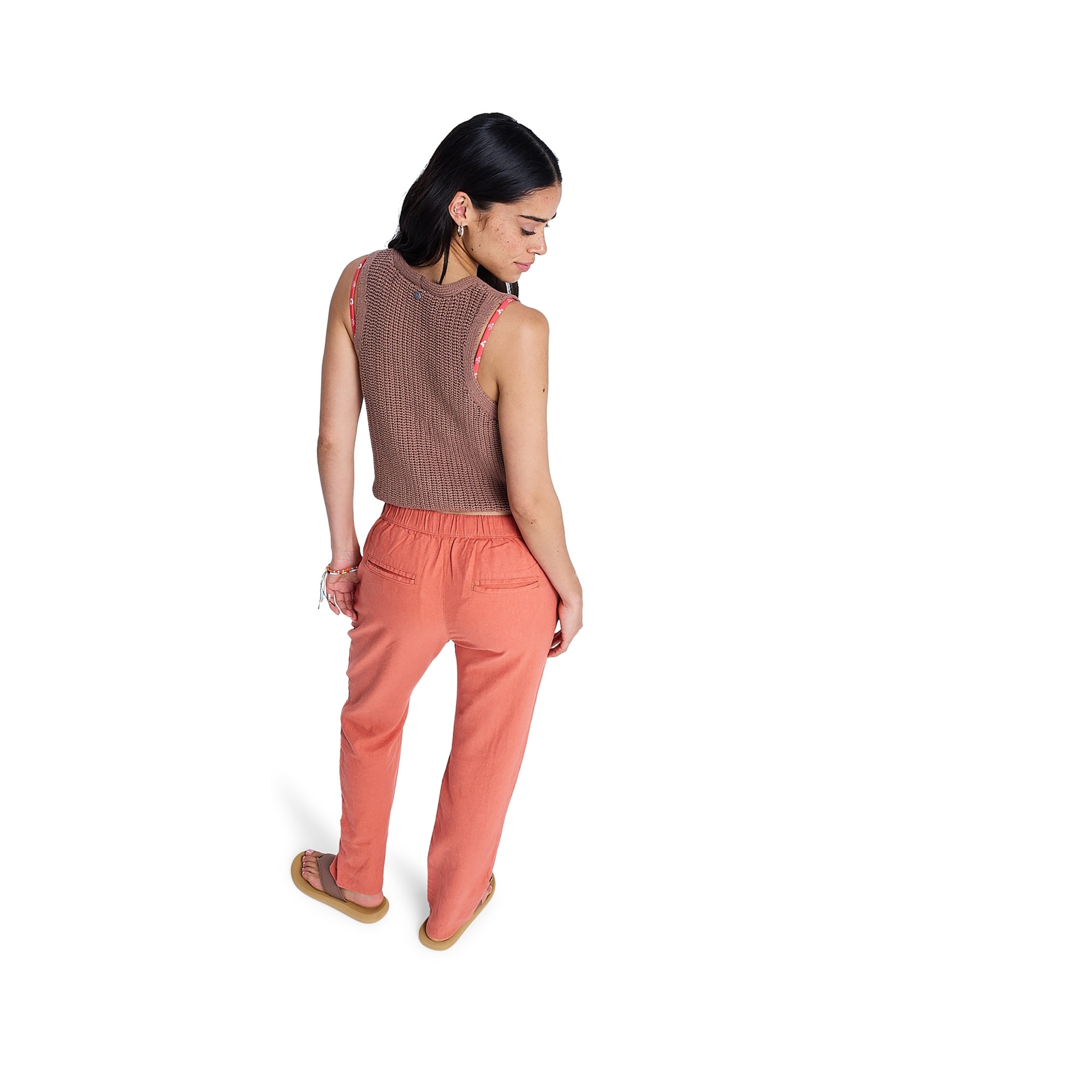 Pantalón de mujer On The Seashore Roxy - Rosa Rosa-2