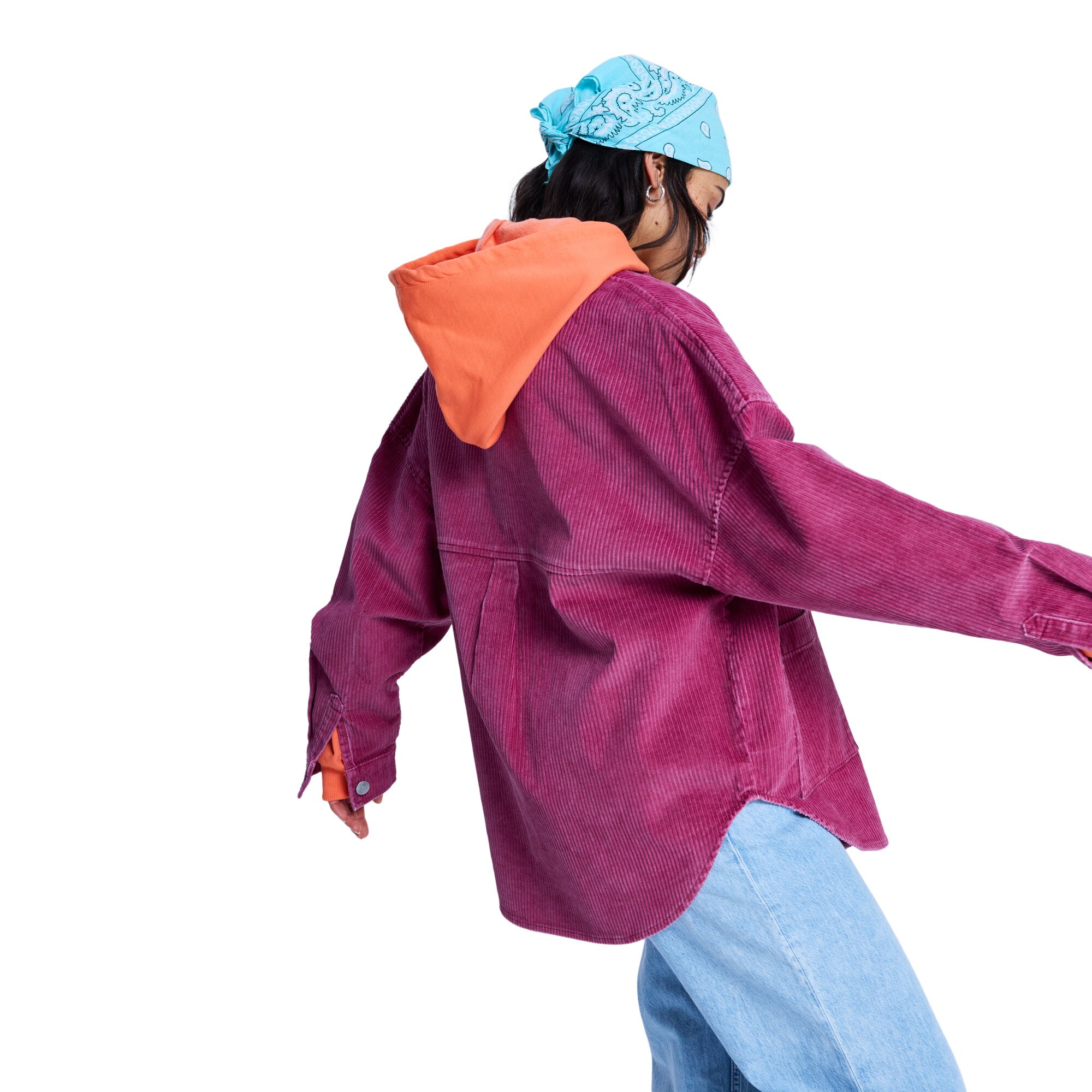 Imagen 3 de Chaqueta de mujer Kick Back Washed Cord Roxy - Morado Morado