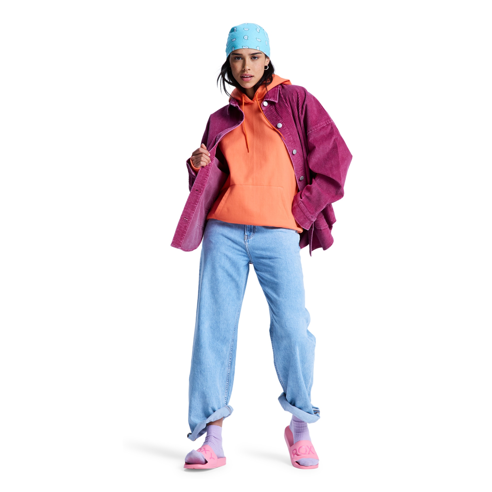 Imagen 5 de Chaqueta de mujer Kick Back Washed Cord Roxy - Morado Morado