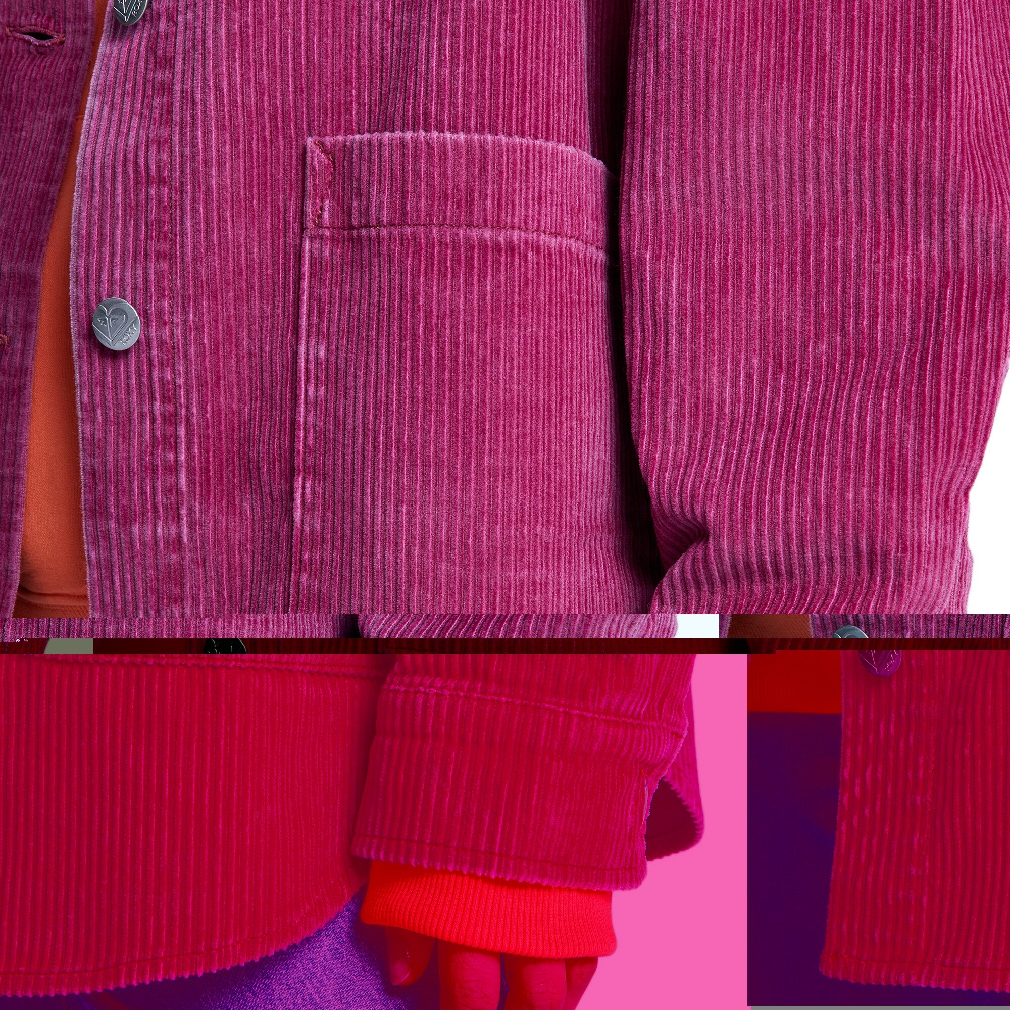 Imagen 6 de Chaqueta de mujer Kick Back Washed Cord Roxy - Morado Morado