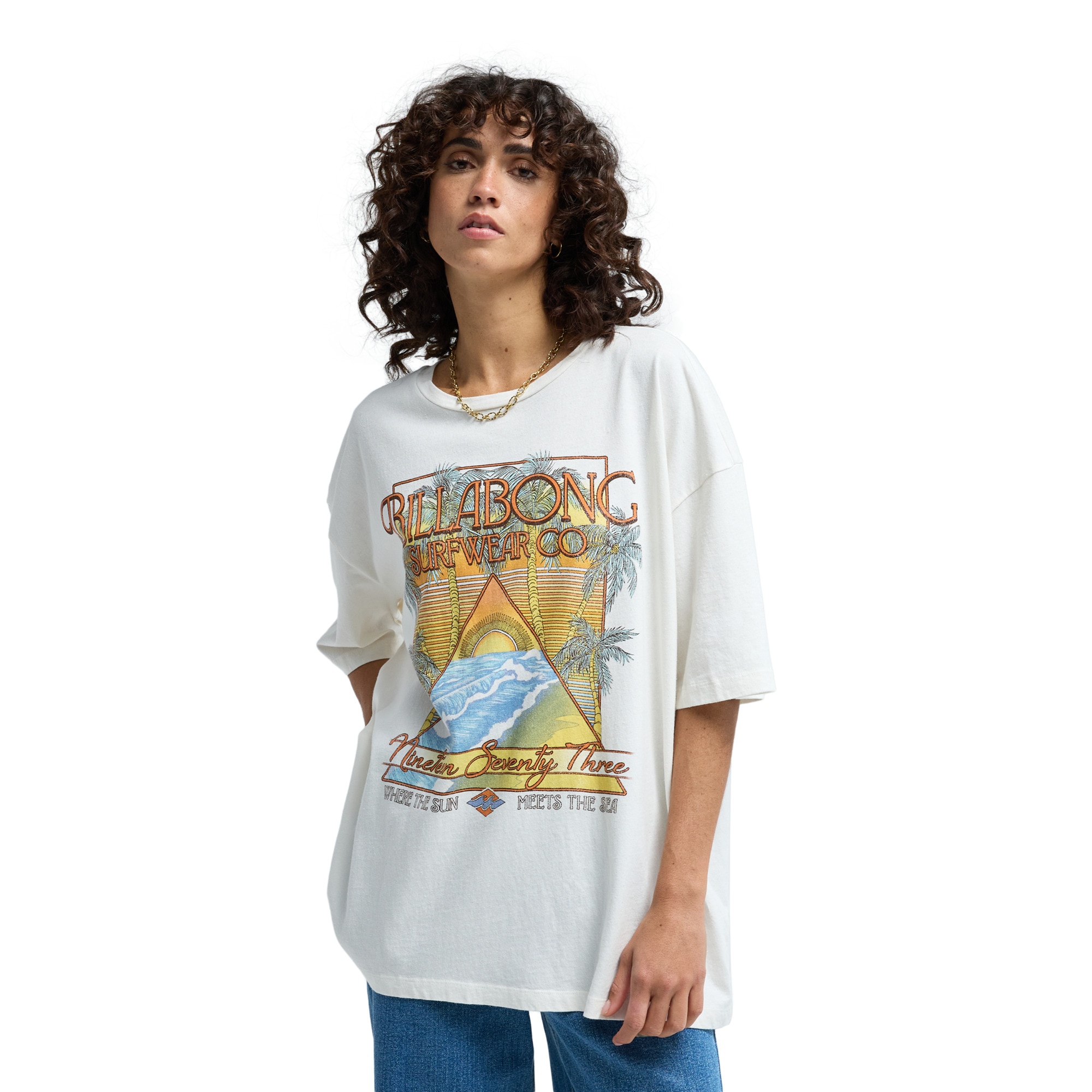 Imagen 1 de Camiseta de mujer Sun Meets Sea Billabong - Blanco Blanco