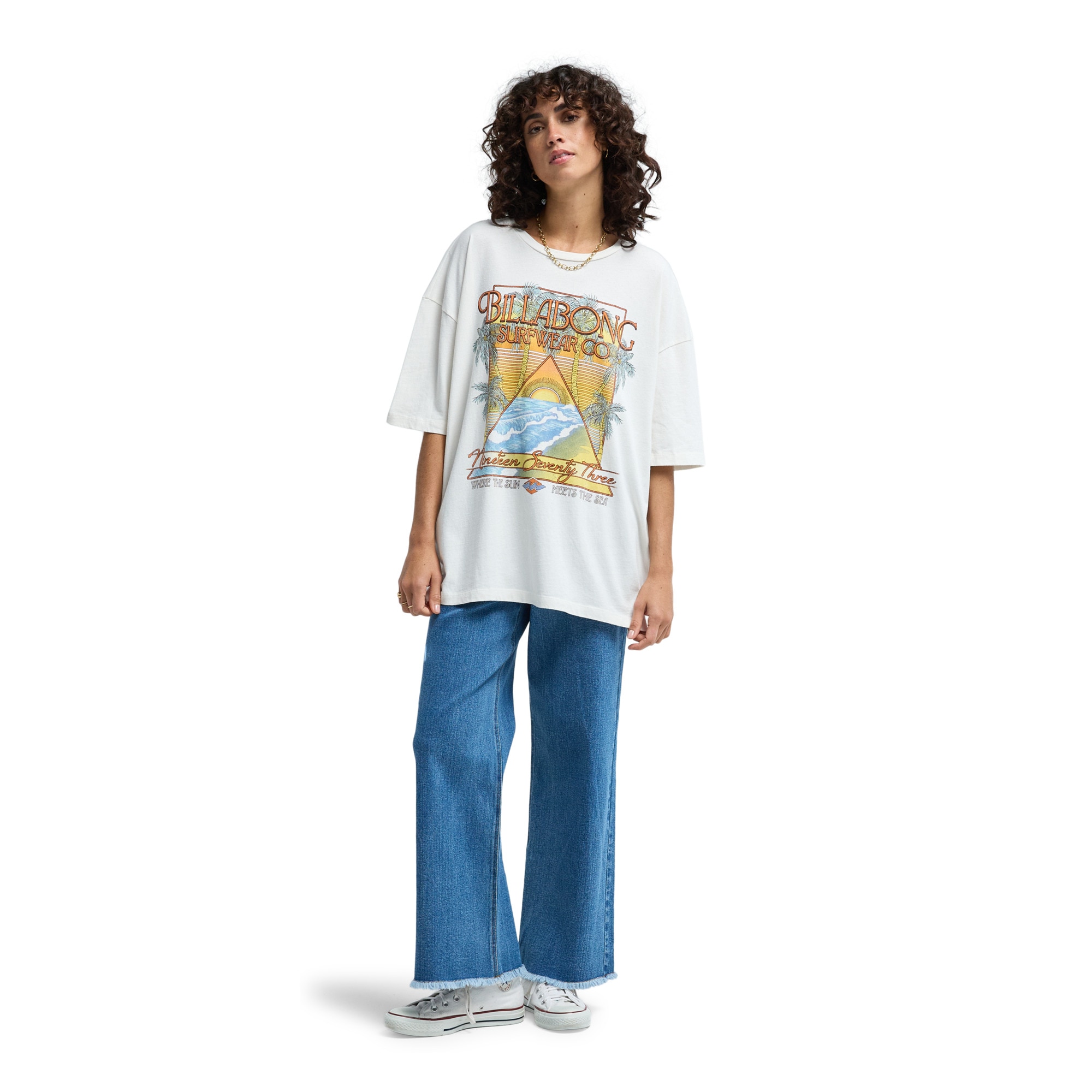 Imagen 3 de Camiseta de mujer Sun Meets Sea Billabong - Blanco Blanco