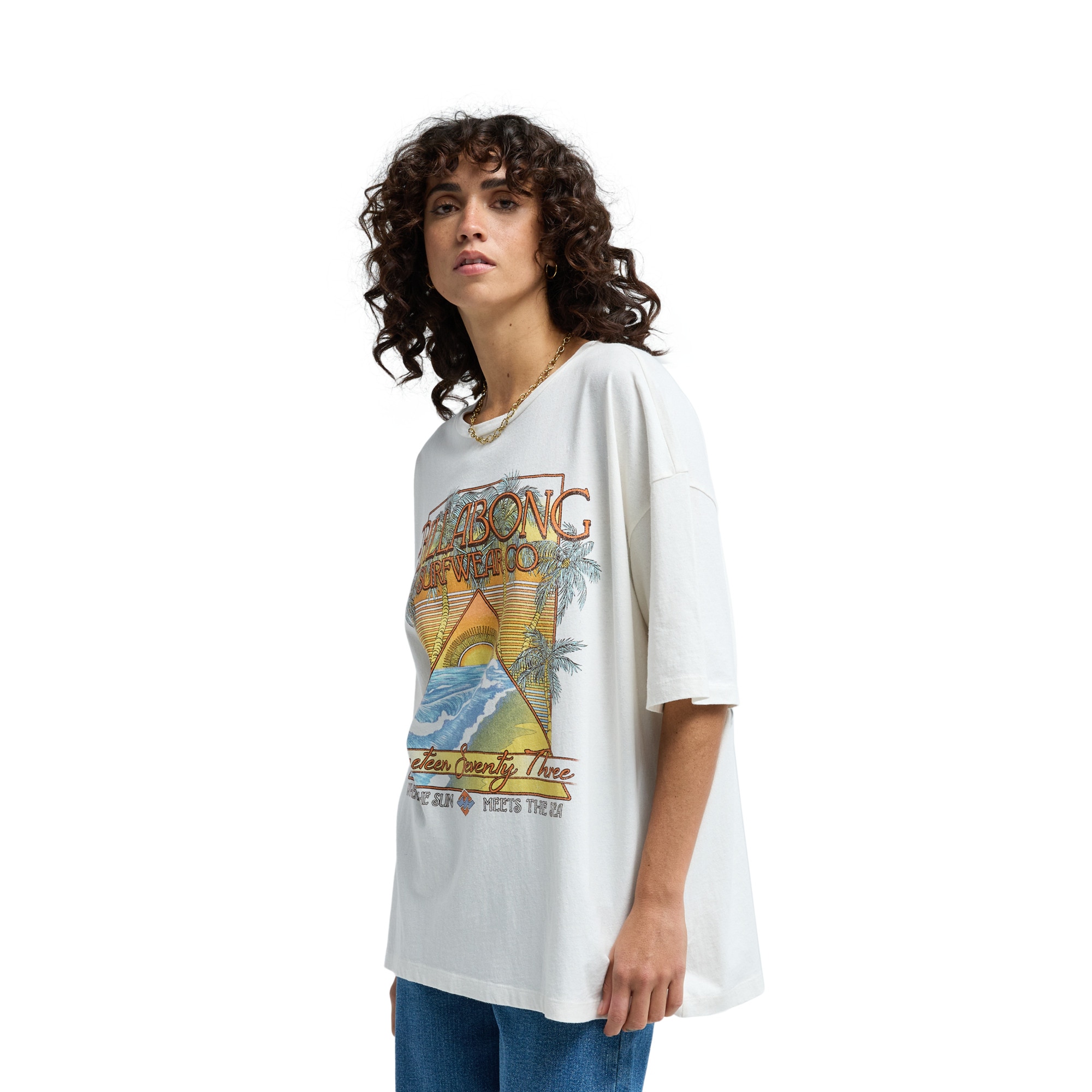 Imagen 4 de Camiseta de mujer Sun Meets Sea Billabong - Blanco Blanco