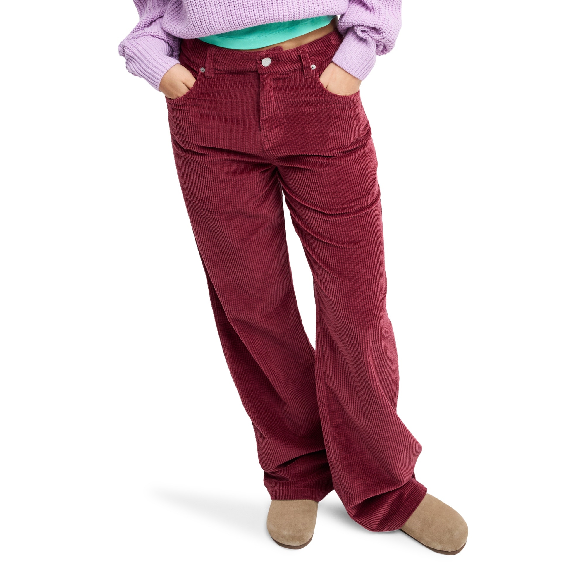 Pantalón de mujer Dawn Patrol Corduroy Roxy - Rojo Rojo-1