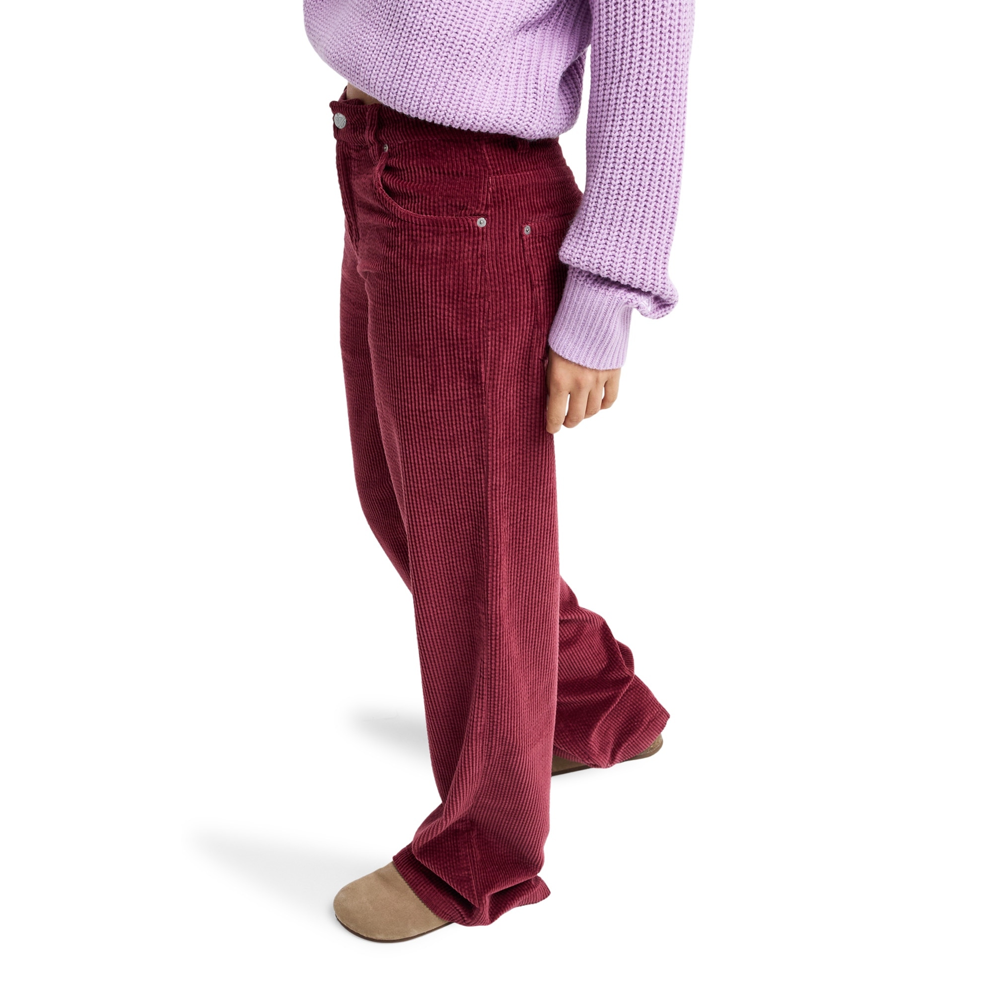 Pantalón de mujer Dawn Patrol Corduroy Roxy - Rojo Rojo-3