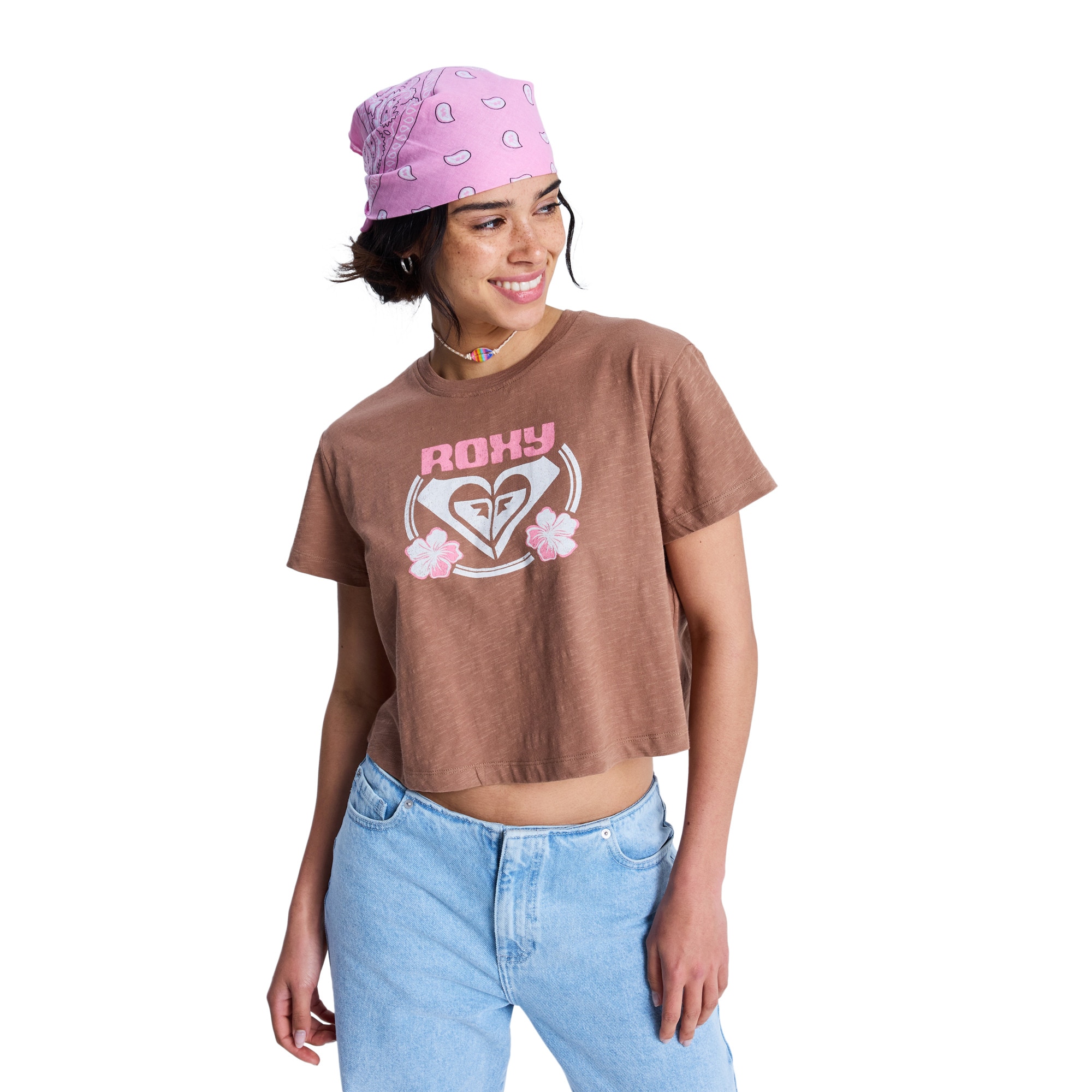 Camiseta de mujer Endless Weekends Roxy - Marrón Marrón-1