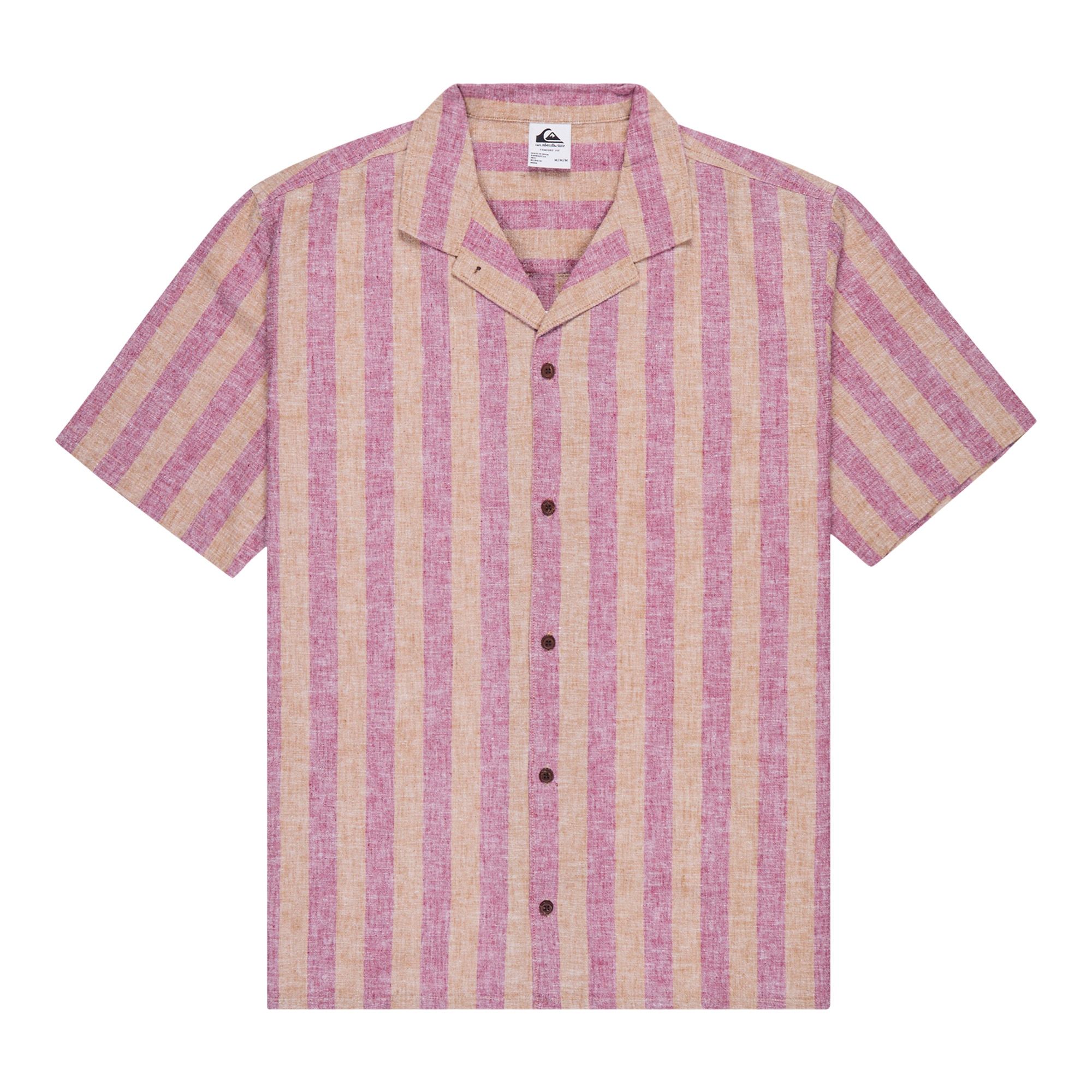 Quiksilver Camisa de hombre Sunset Song Marrón / Naranja
