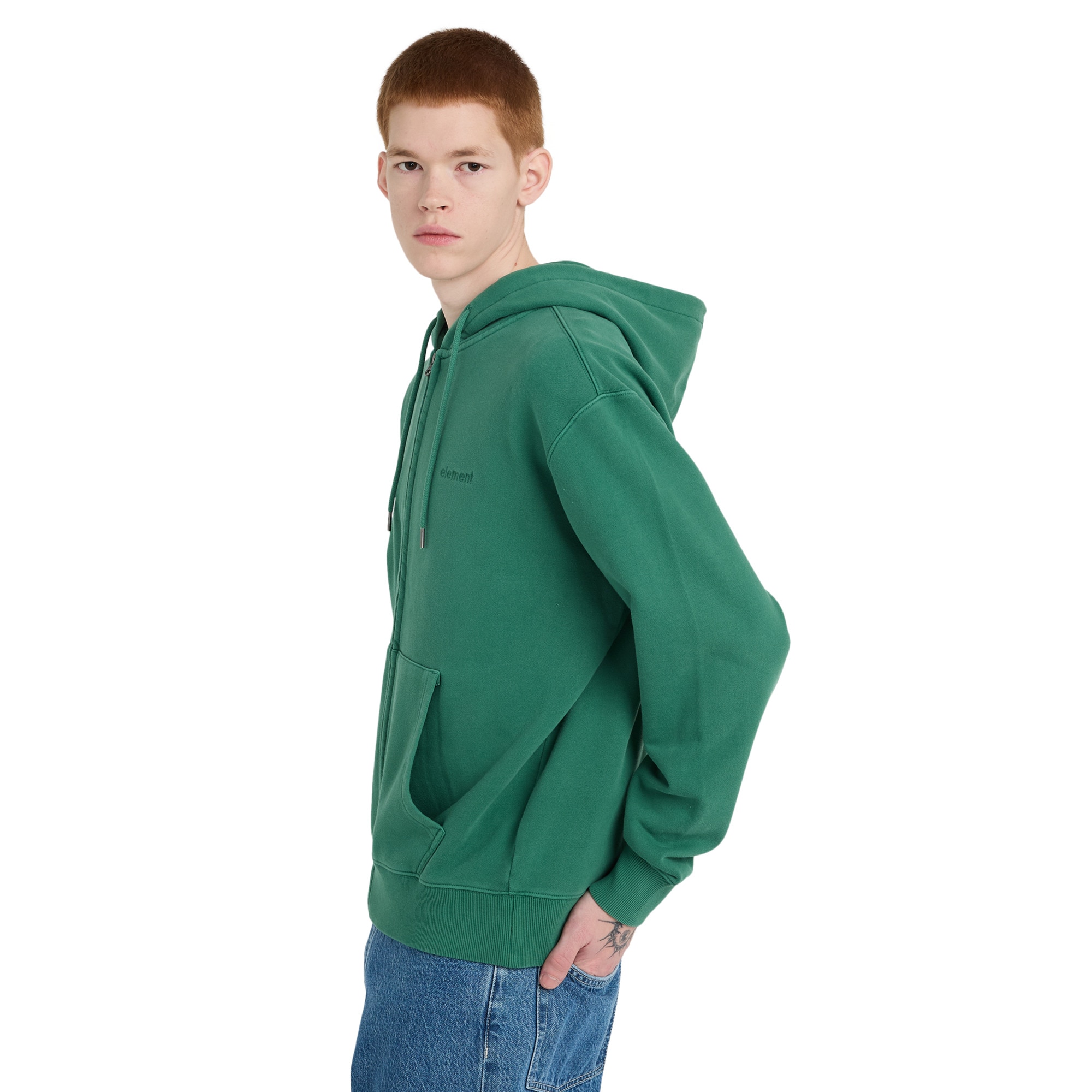 Sudadera de hombre Lowcase Element - Verde Verde-3