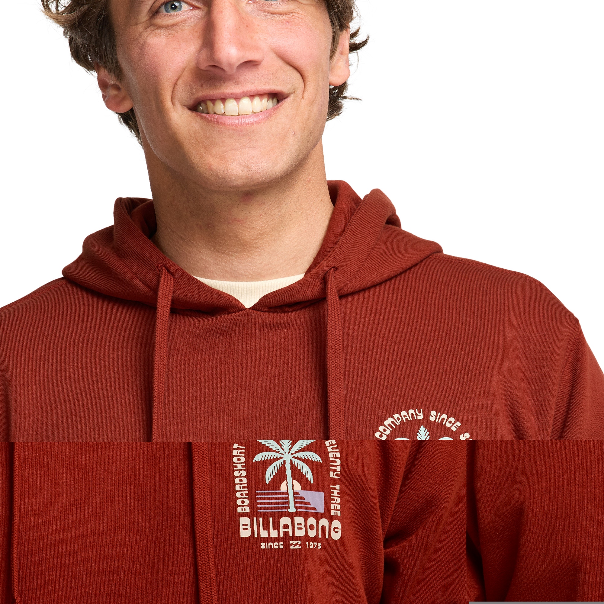 Sudadera de hombre Foundation Billabong - Rojo Rojo-4