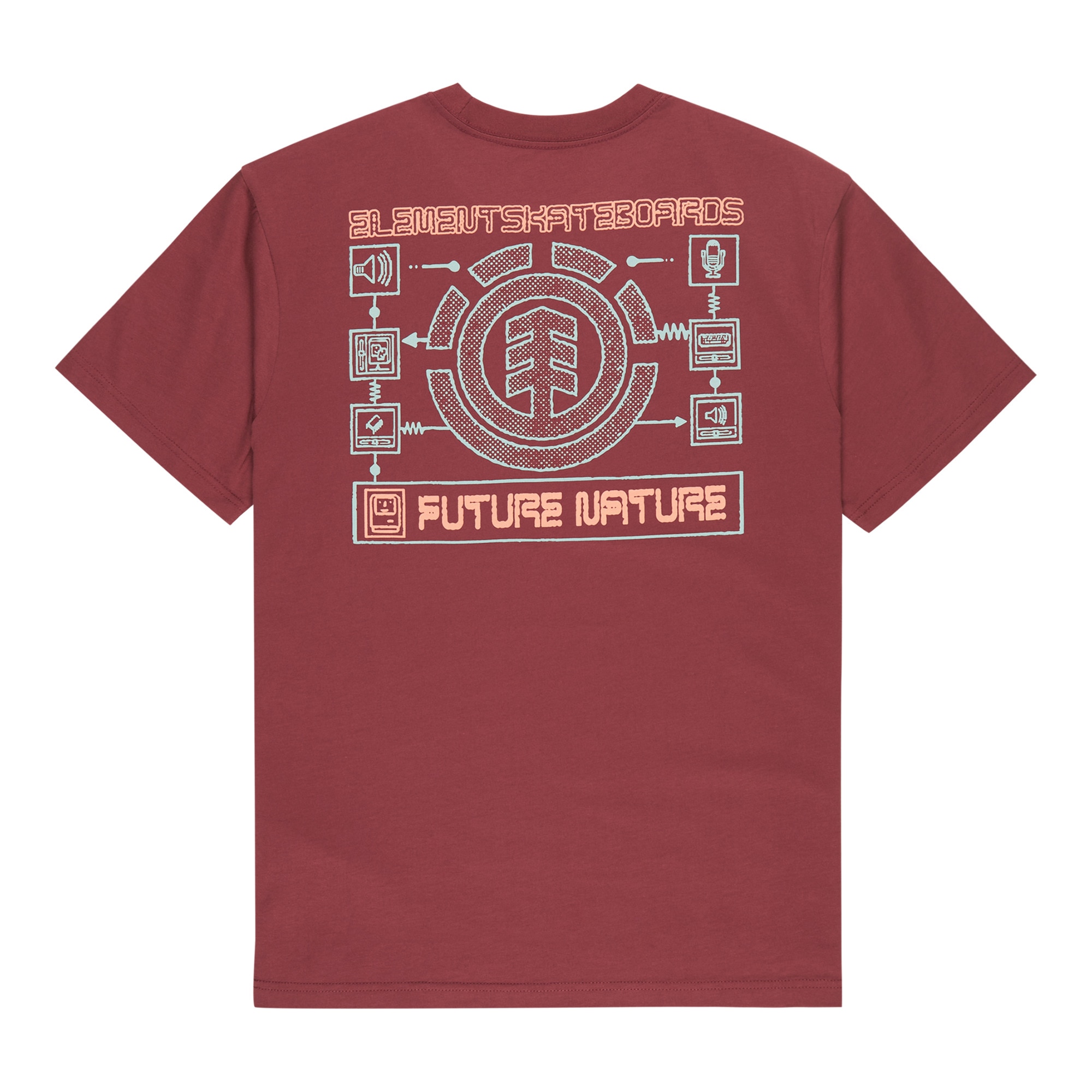 Camiseta de hombre Inner Workings Element - Rojo Teja Rojo Teja-2