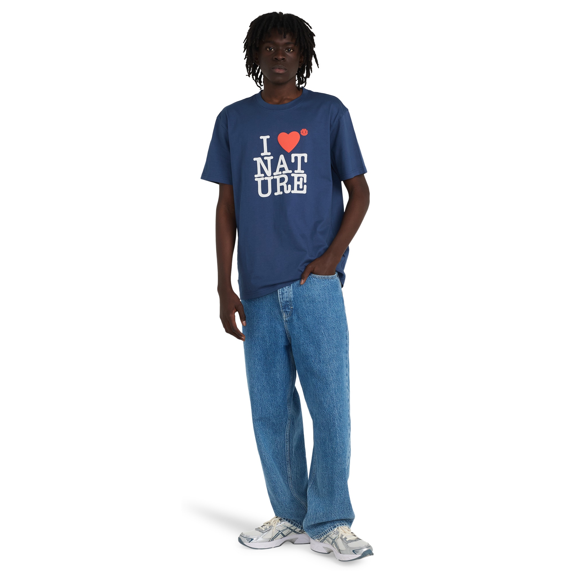 Camiseta de hombre I Heart Element - Azul Azul-5