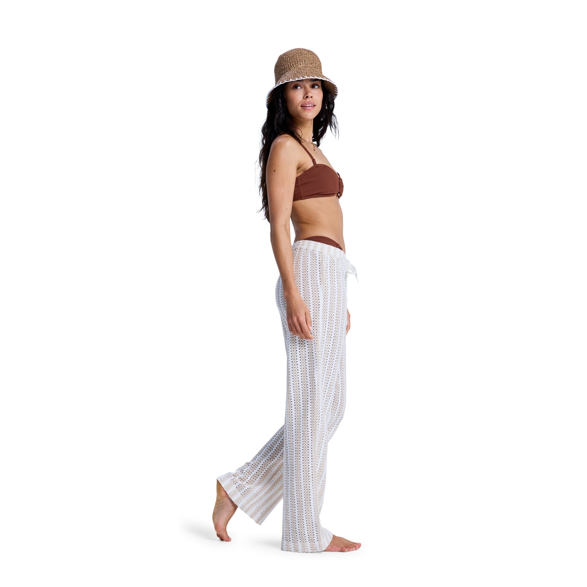 Pantalón de mujer Moana Story Roxy - Beige Beige-3
