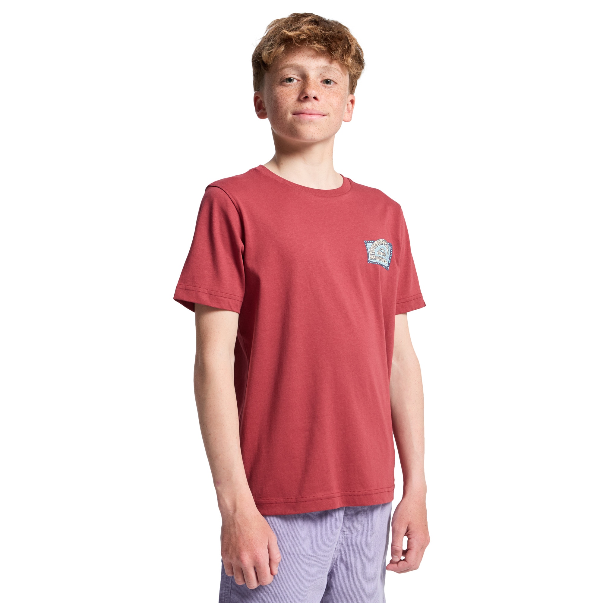 Camiseta de niños Heritage Quiksilver - Rojo Rojo-3