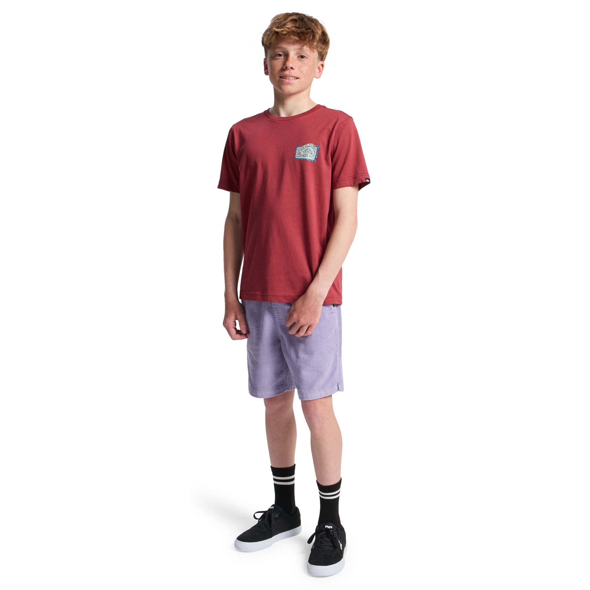 Camiseta de niños Heritage Quiksilver - Rojo Rojo-5