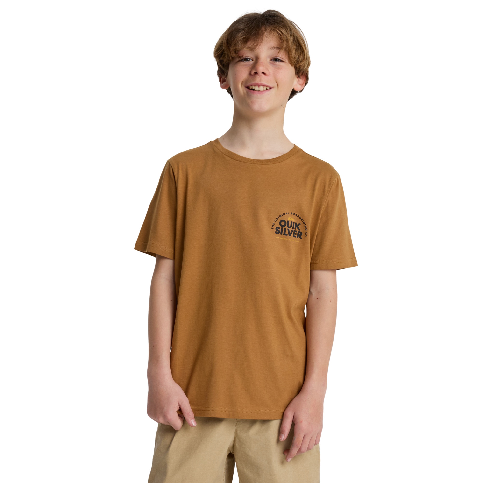 Camiseta de niños Fundamental Ride Quiksilver - Marrón Marrón-1