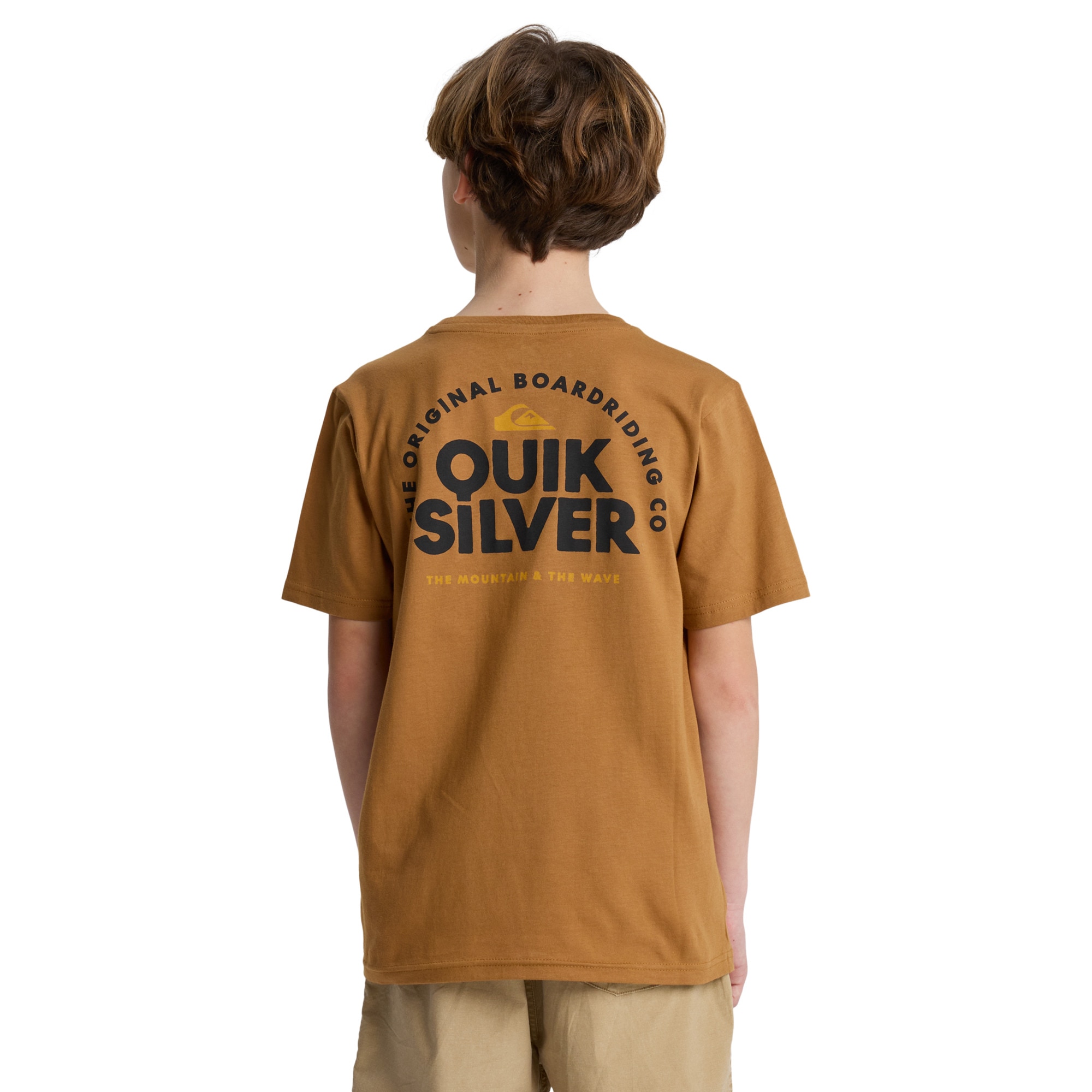 Camiseta de niños Fundamental Ride Quiksilver - Marrón Marrón-2