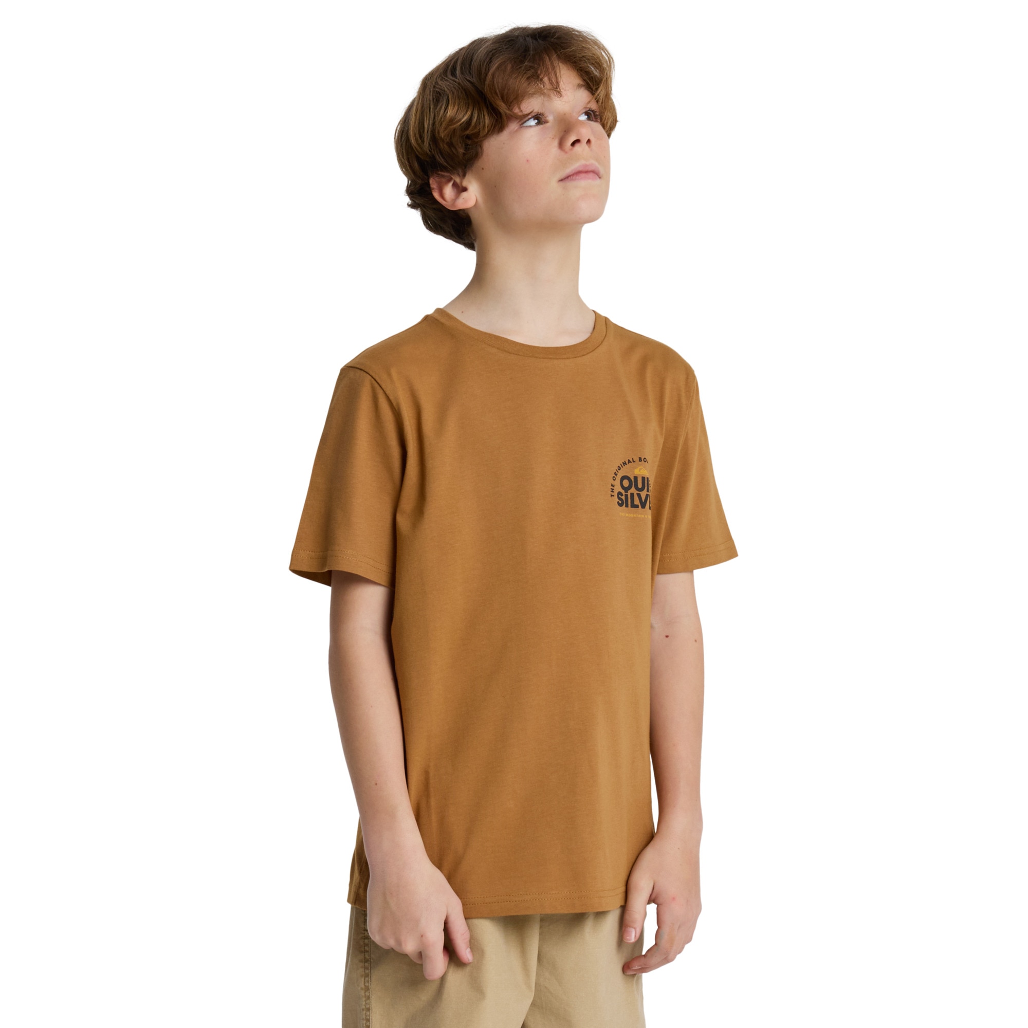 Camiseta de niños Fundamental Ride Quiksilver - Marrón Marrón-3