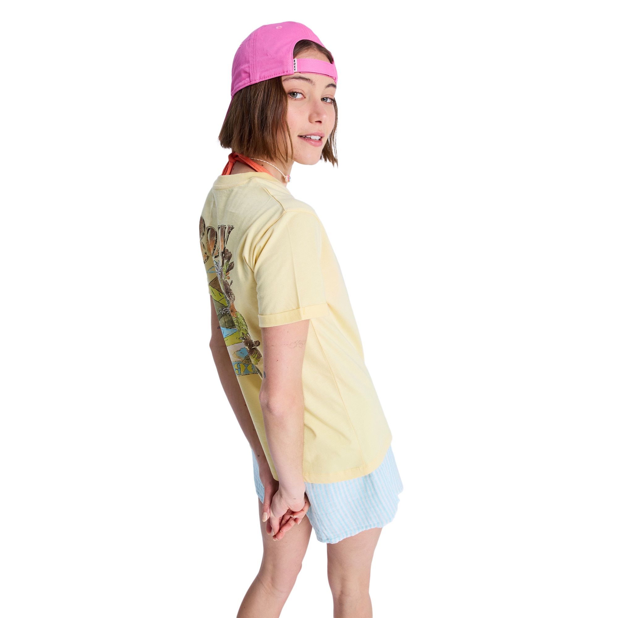 Camiseta de mujer Oceanregular Poster Roxy - Amarillo Amarillo-3