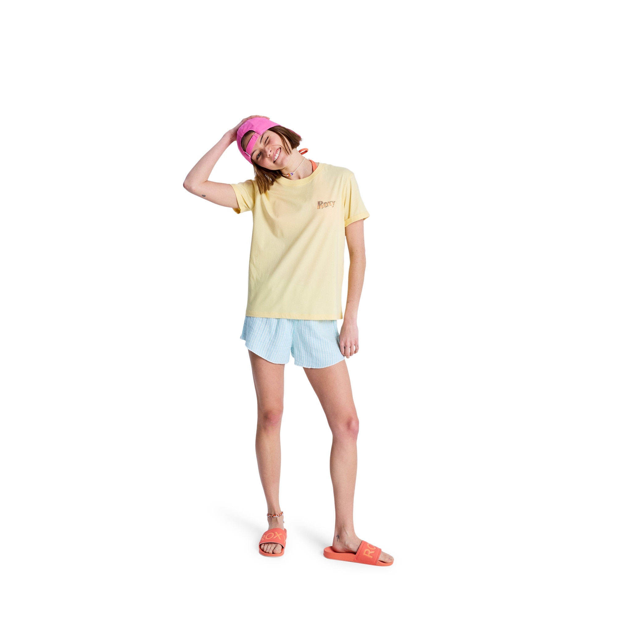 Camiseta de mujer Oceanregular Poster Roxy - Amarillo Amarillo-5